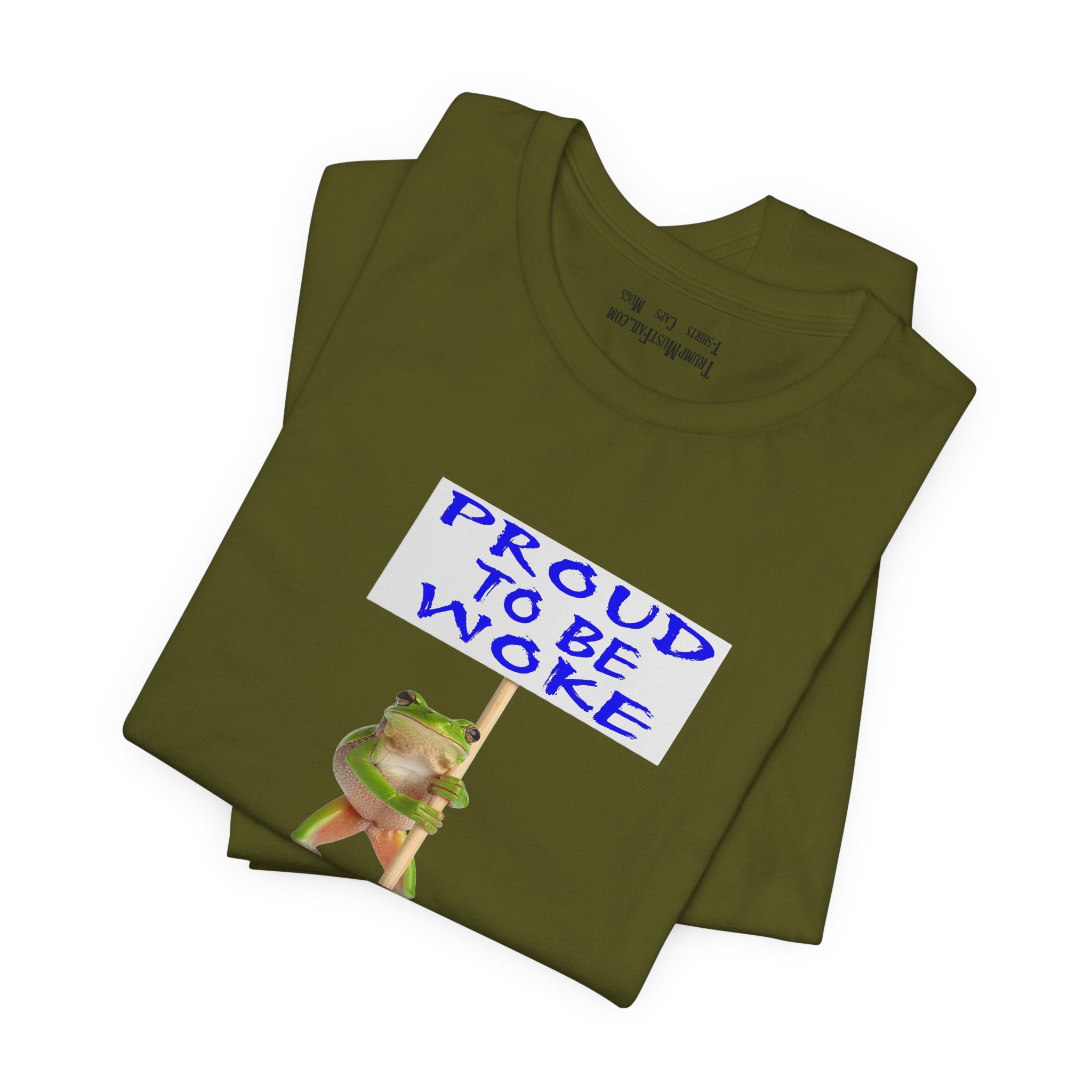 FROG PROUD TO BE WOKE T-SHIRT/OLIVE