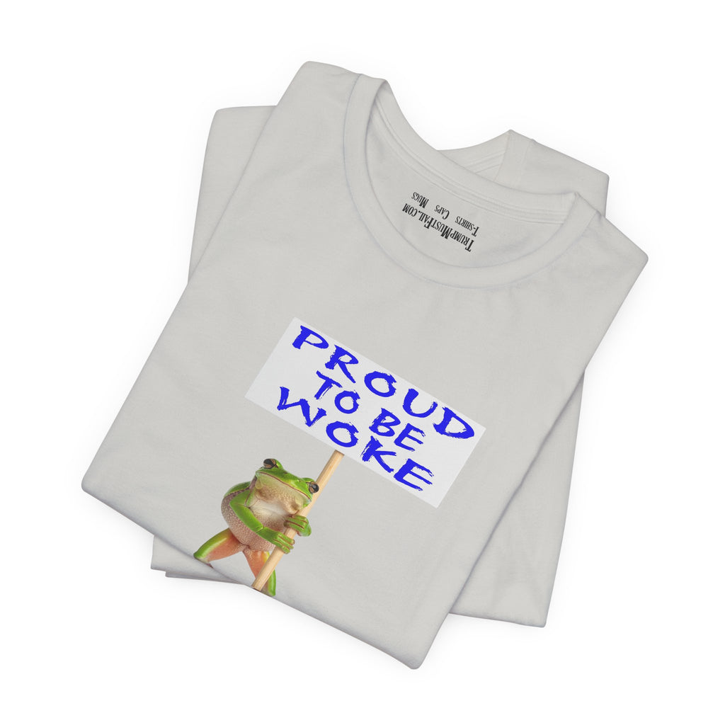 FROG PROUD TO BE WOKE T-SHIRT/SILVER