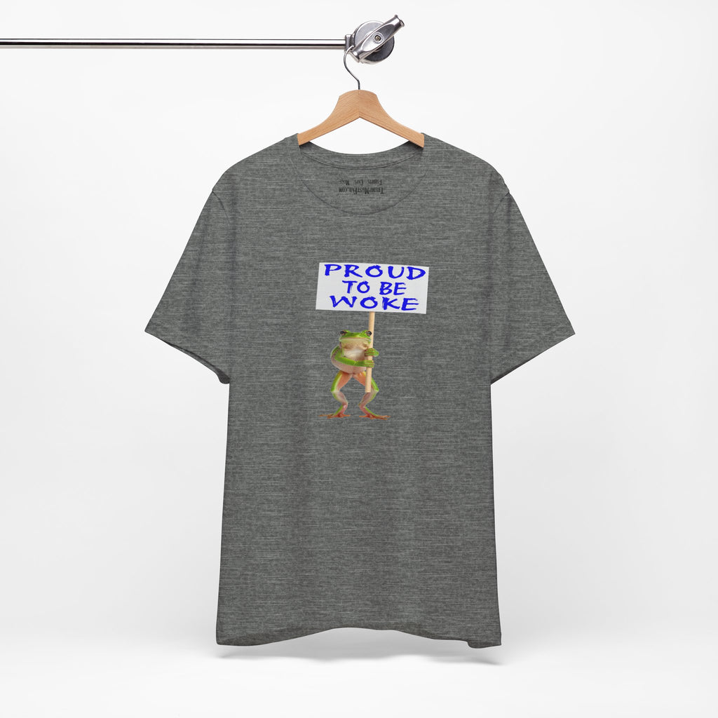 FROG PROUD TO BE WOKE T-SHIRT/DEEP HEATHER