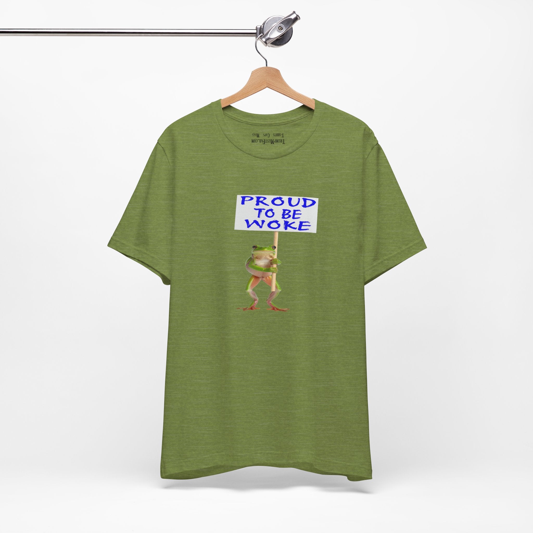 FROG PROUD TO BE WOKE T-SHIRT/HEATHER GREEN