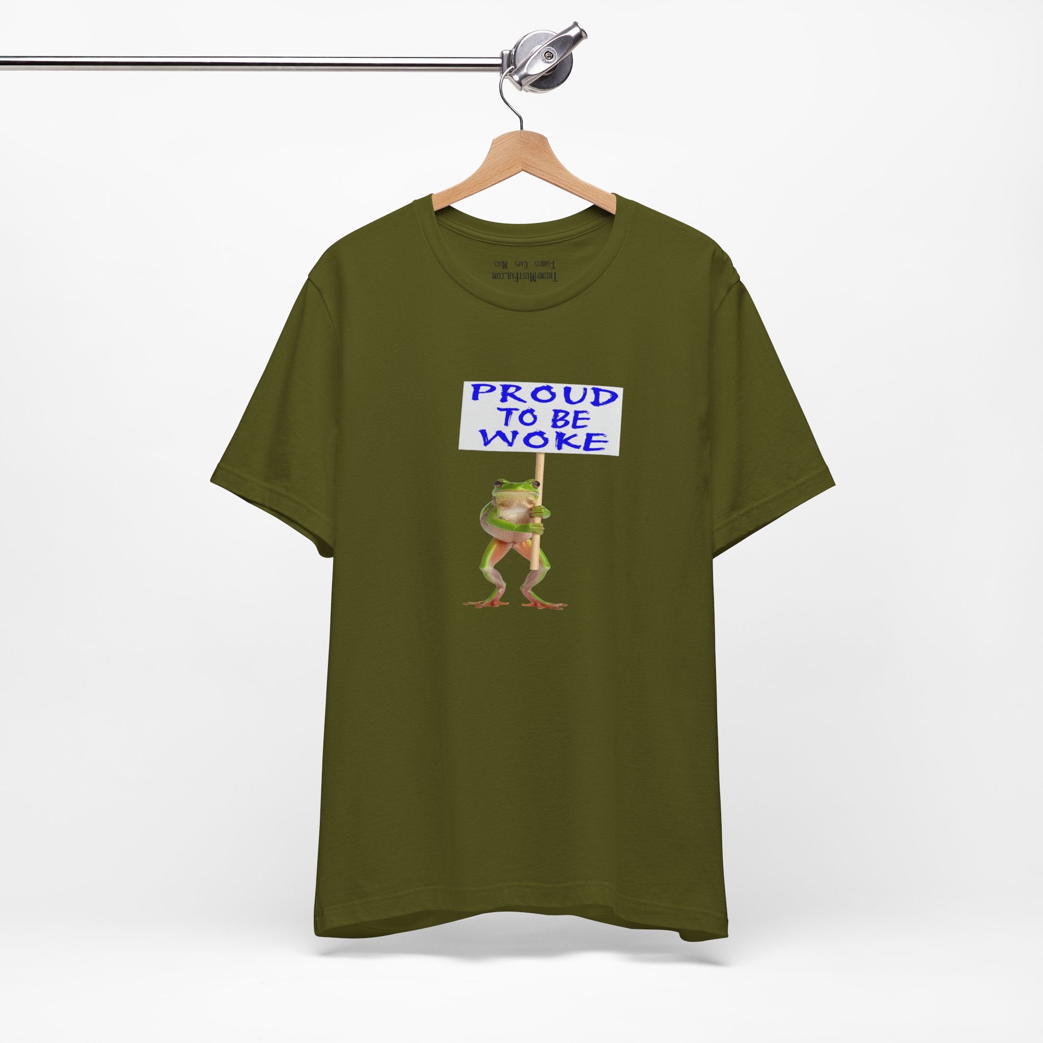 FROG PROUD TO BE WOKE T-SHIRT/OLIVE