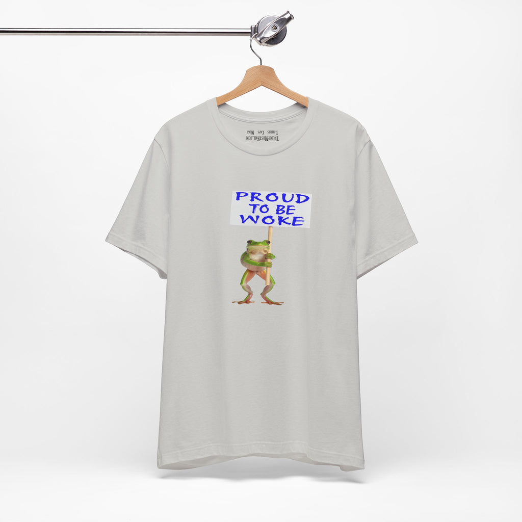 FROG PROUD TO BE WOKE T-SHIRT/SILVER