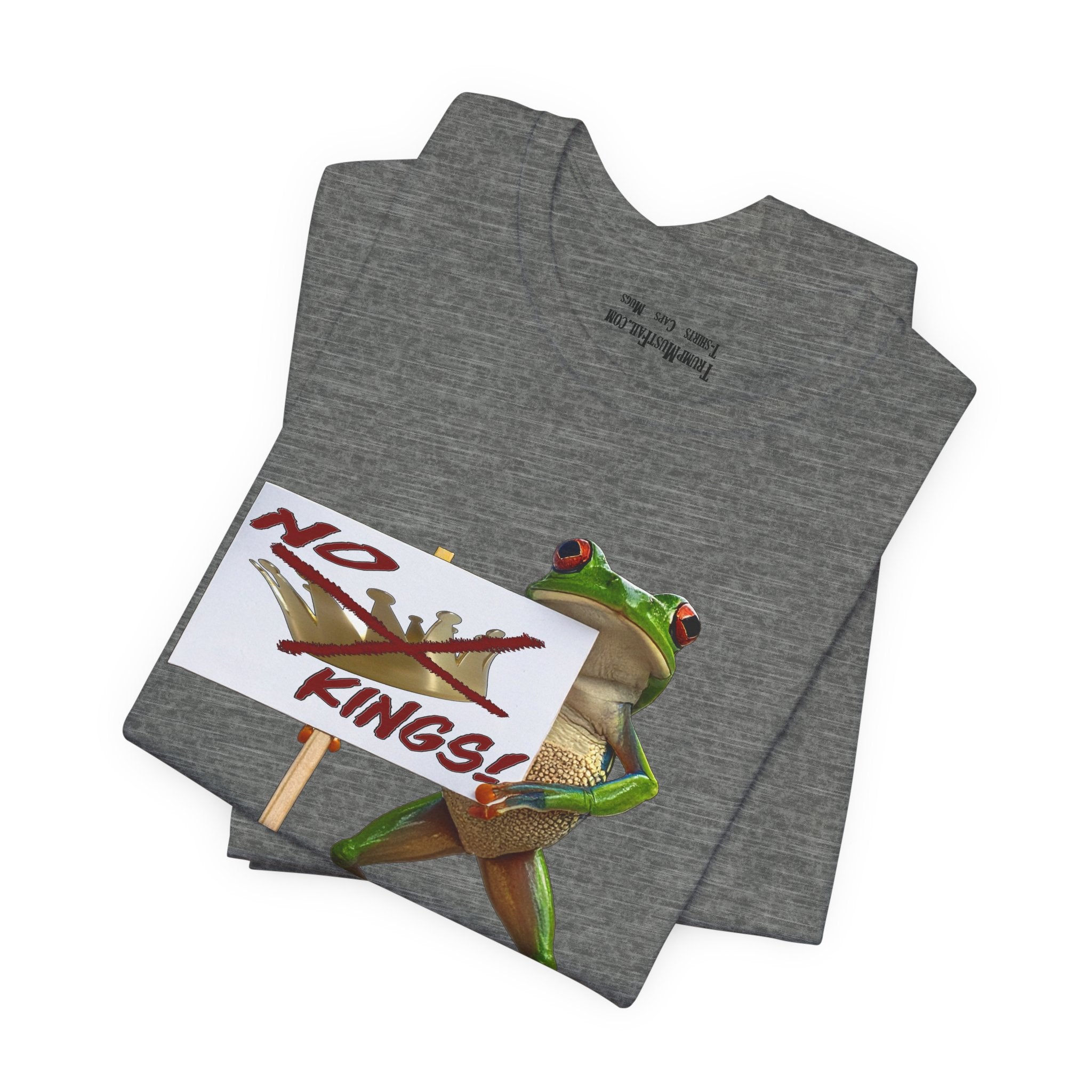 FROGS NO KINGS T-SHIRT/DEEP HEATHER 