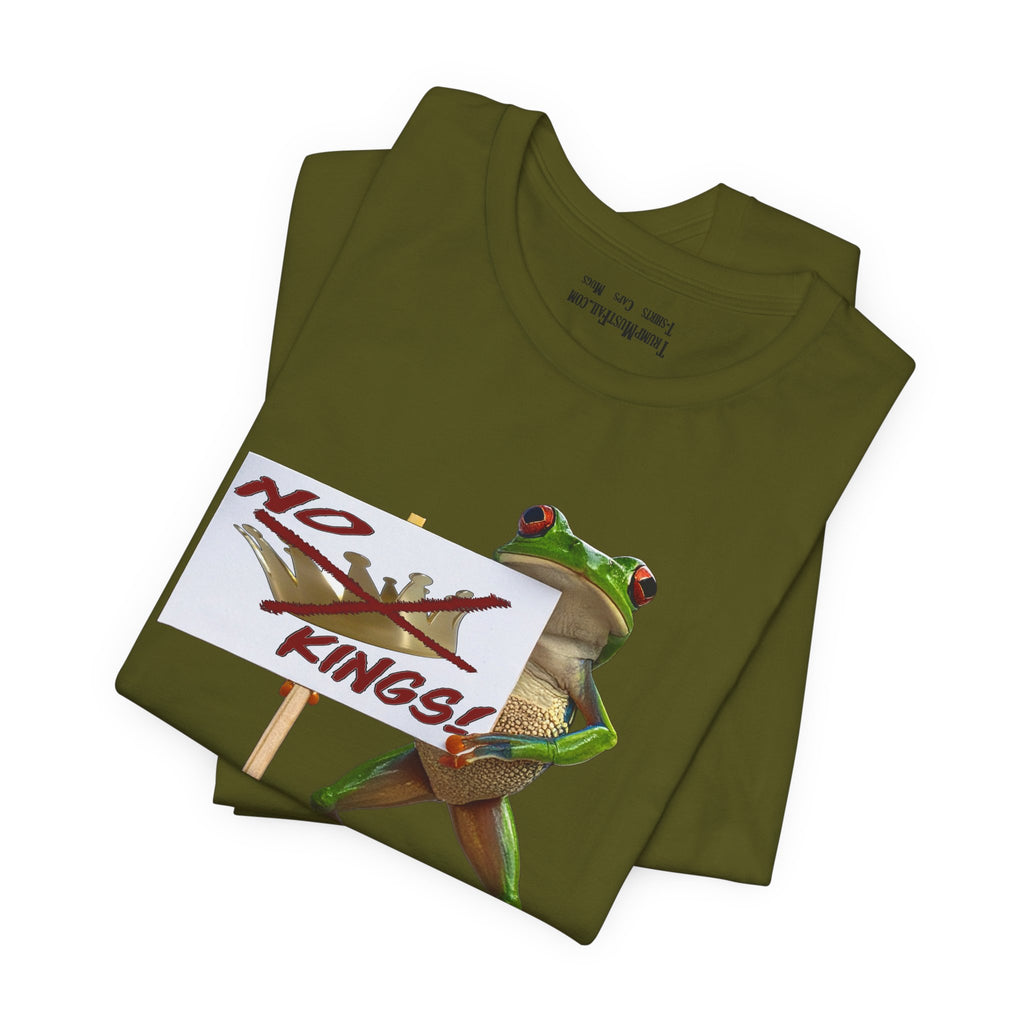 FROGS NO KINGS T-SHIRT/OLIVE