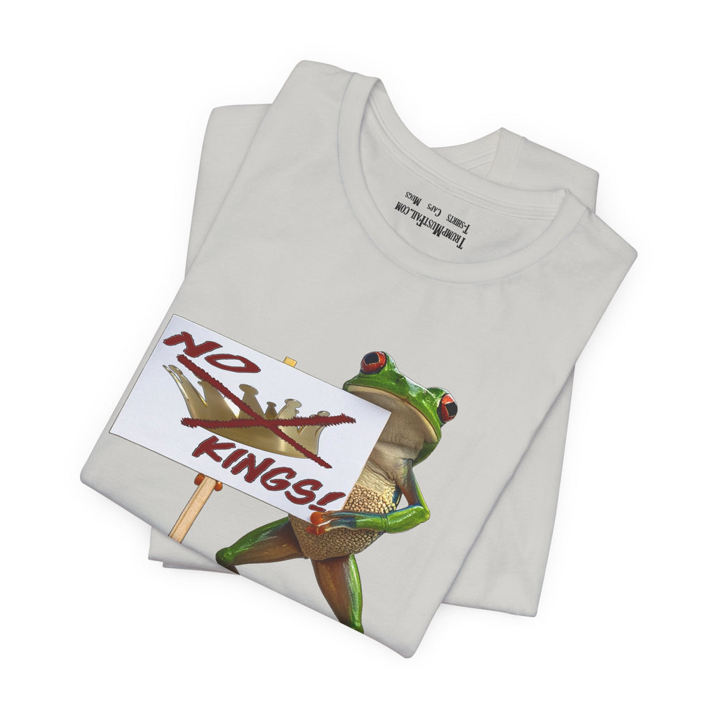 FROGS NO KINGS T-SHIRT/SILVER