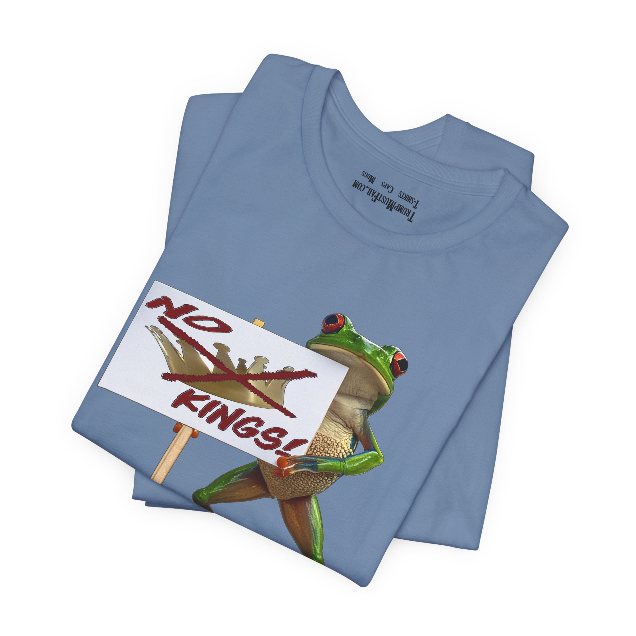 FROGS NO KINGS T-SHIRT/STEEL BLUE