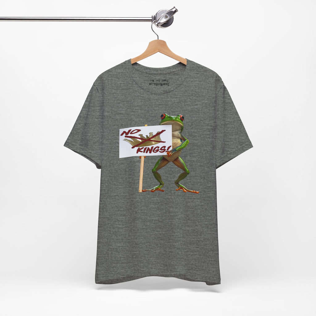 FROGS NO KINGS T-SHIRT/DEEP HEATHER 