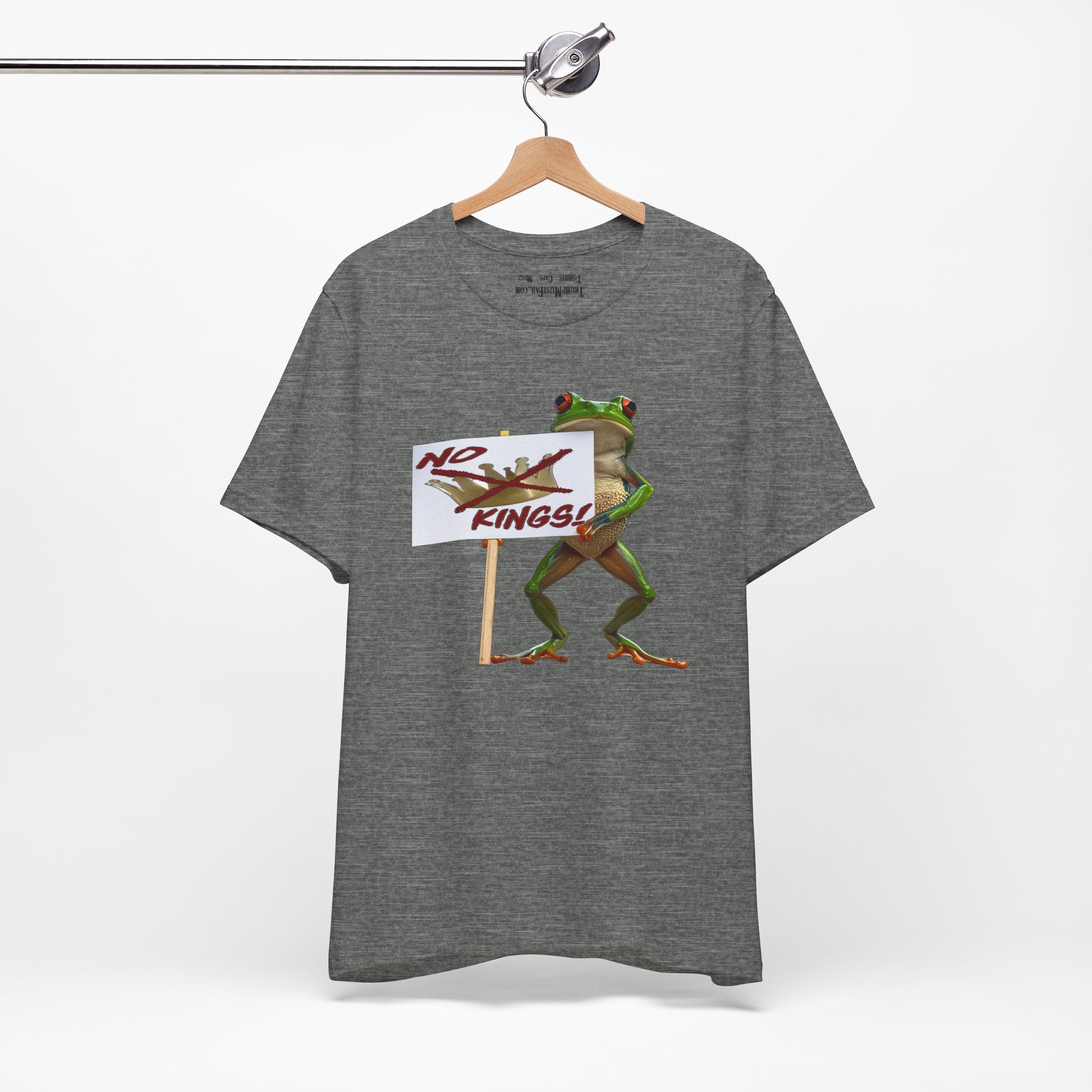 FROGS NO KINGS T-SHIRT/DEEP HEATHER 