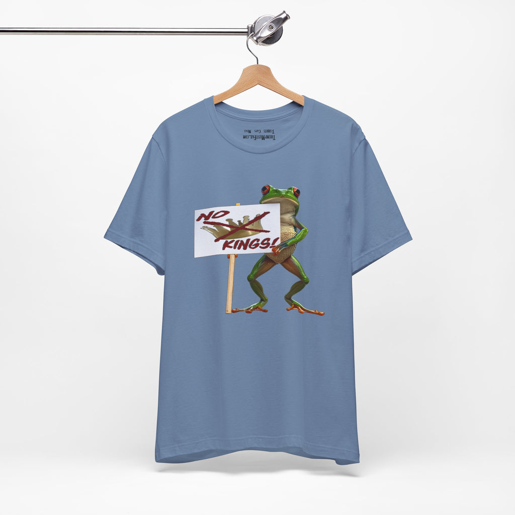 FROGS NO KINGS T-SHIRT/STEEL BLUE