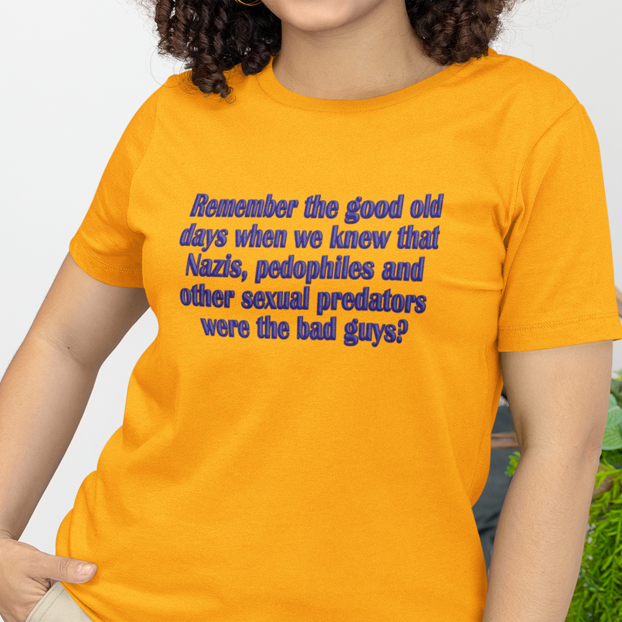 GOOD OLD DAYS T-SHIRT/GOLD
