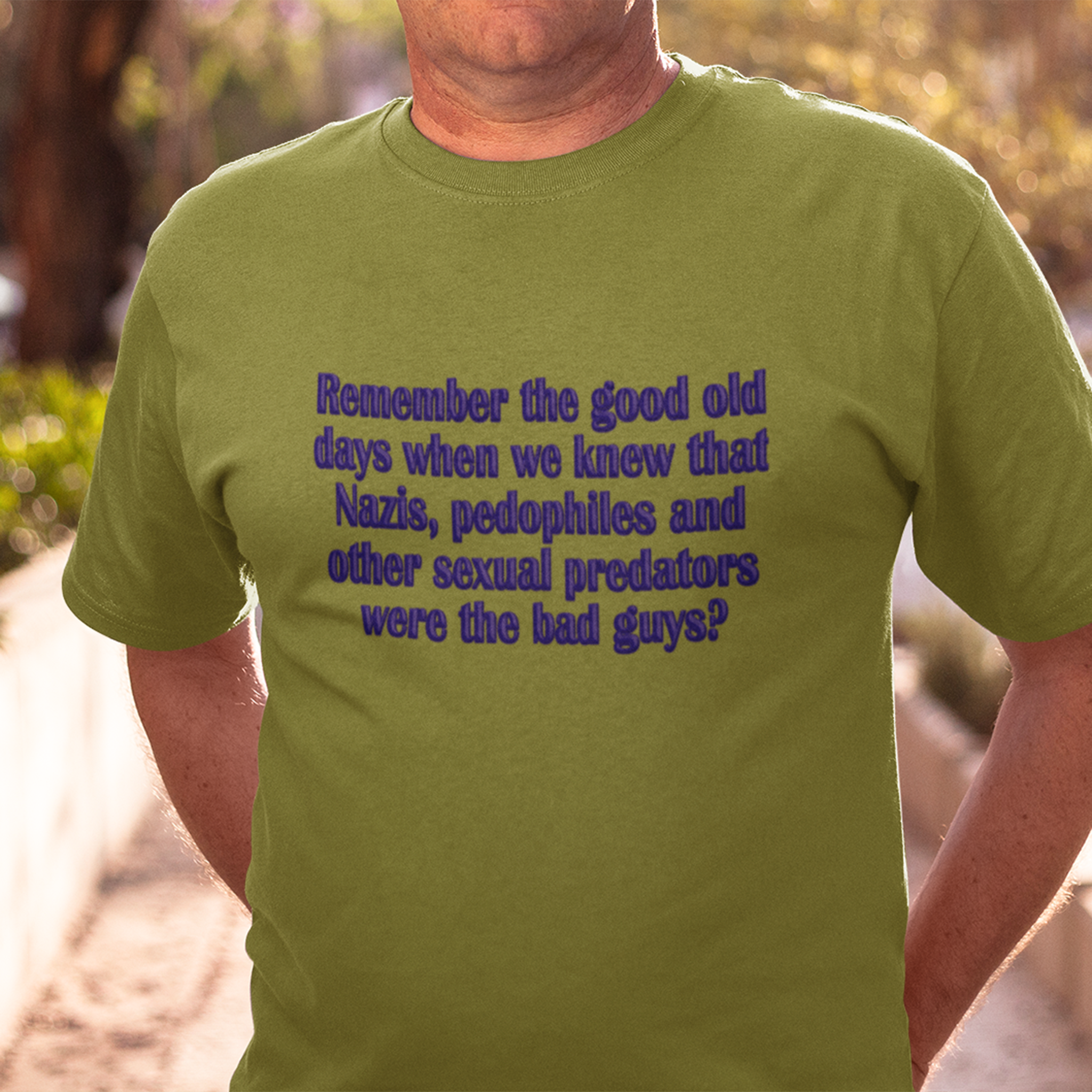 GOOD OLD DAYS T-SHIRT/HEATHER GREEN