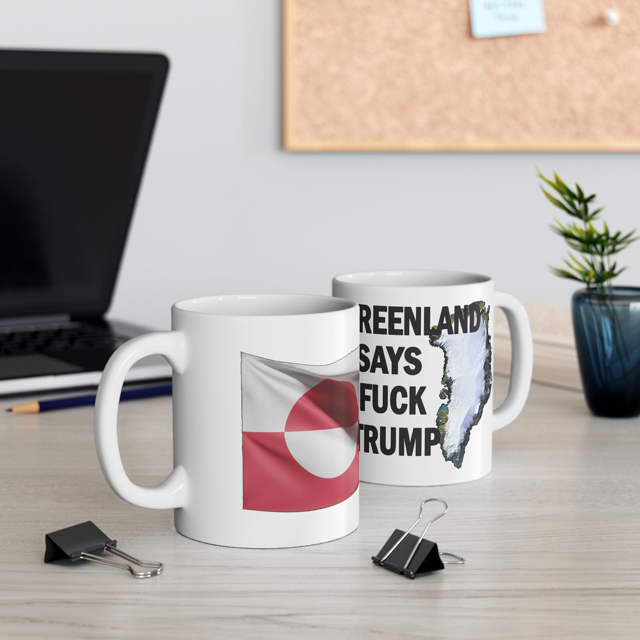 GREENLAND CERAMIC MUG/WHITE