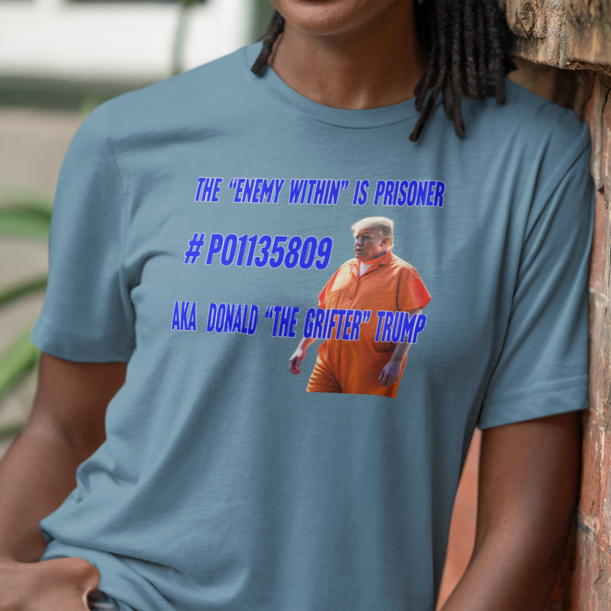 GRIFTER T-SHIRT/STEEL BLUE