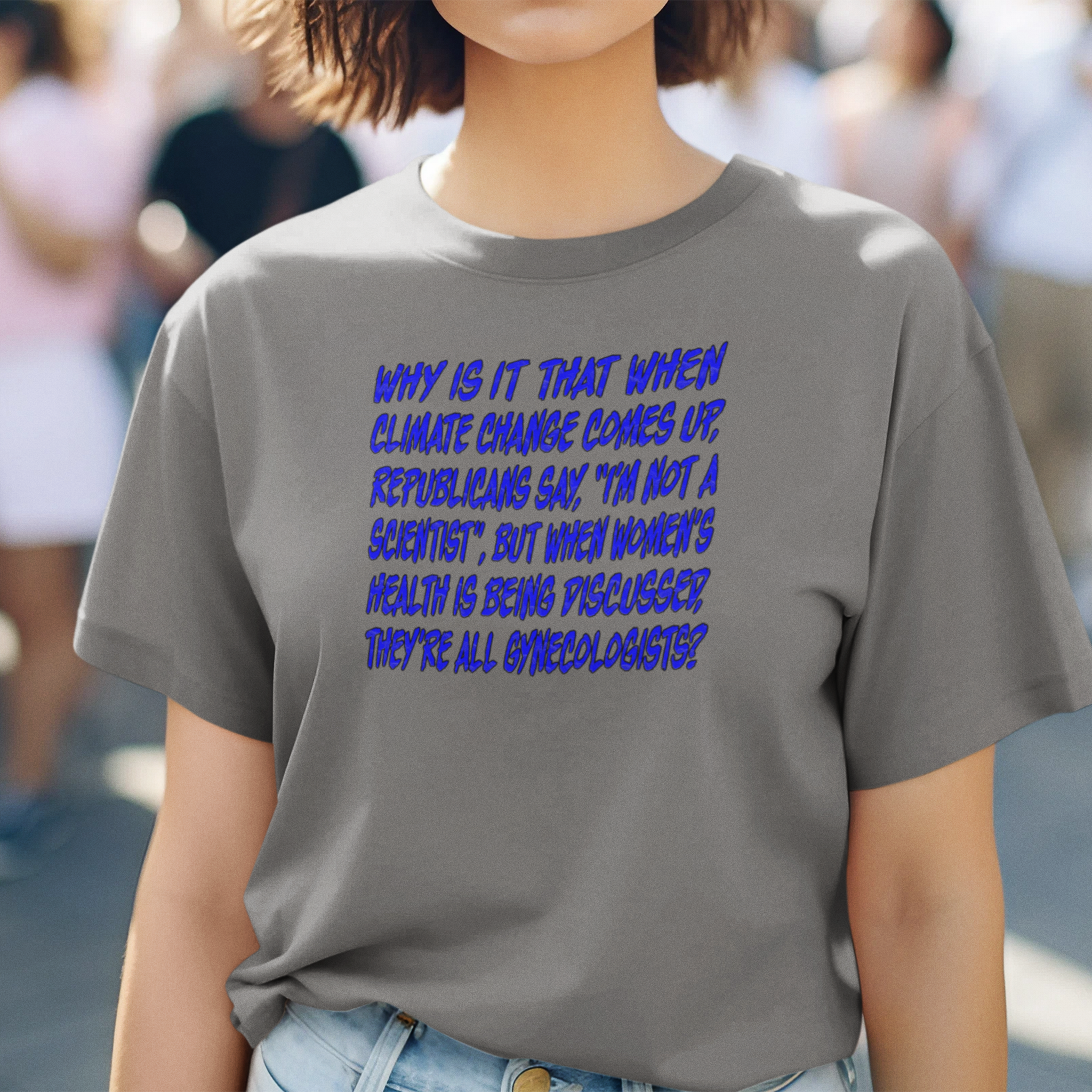 GYNECOLOGISTS T-SHIRT/DEEP HEATHER 