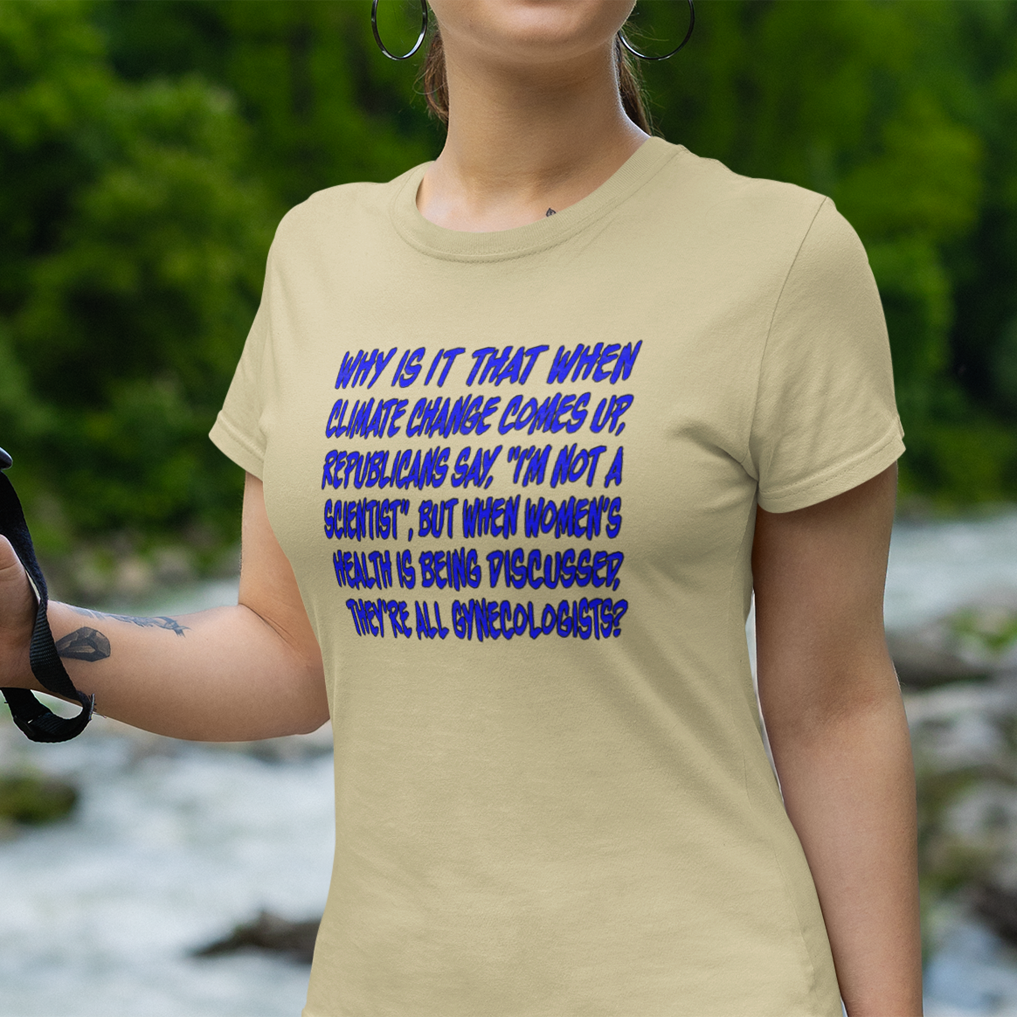 GYNECOLOGISTS T-SHIRT/NATURAL