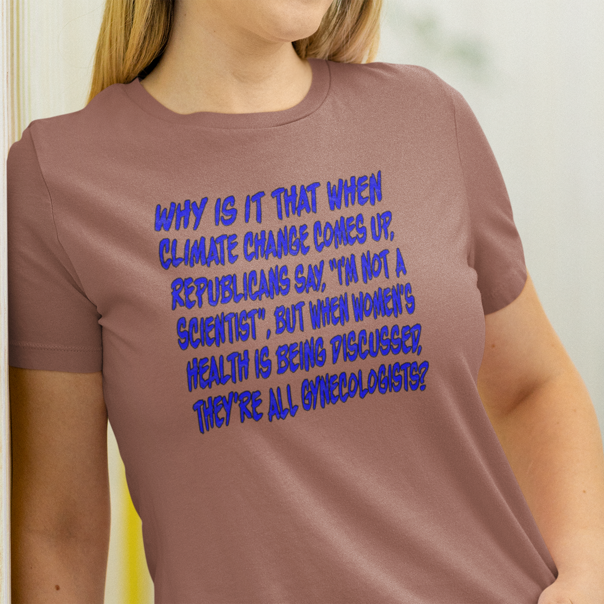 GYNECOLOGISTS T-SHIRT/HEATHER  CLAY