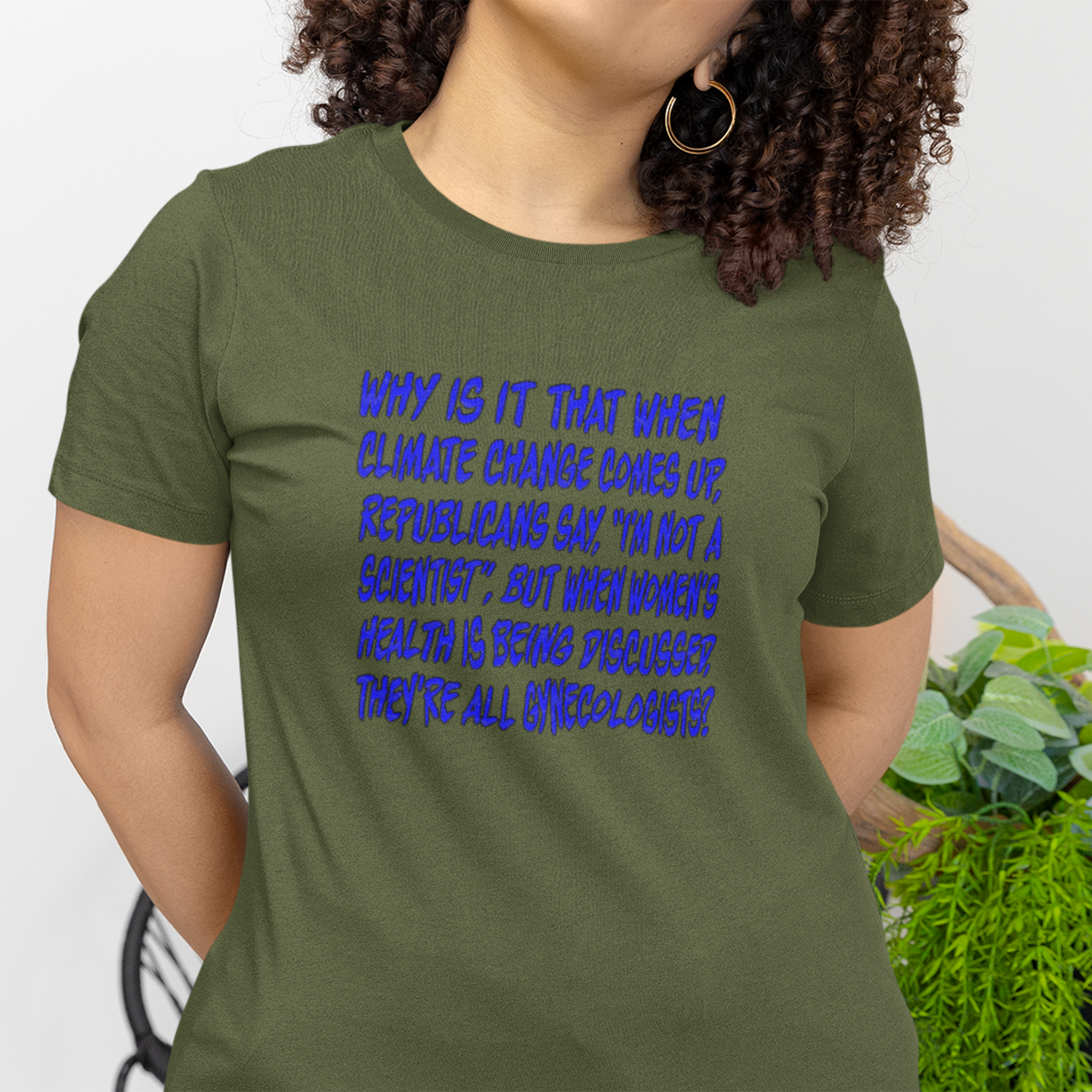 GYNECOLOGISTS T-SHIRT/OLIVE
