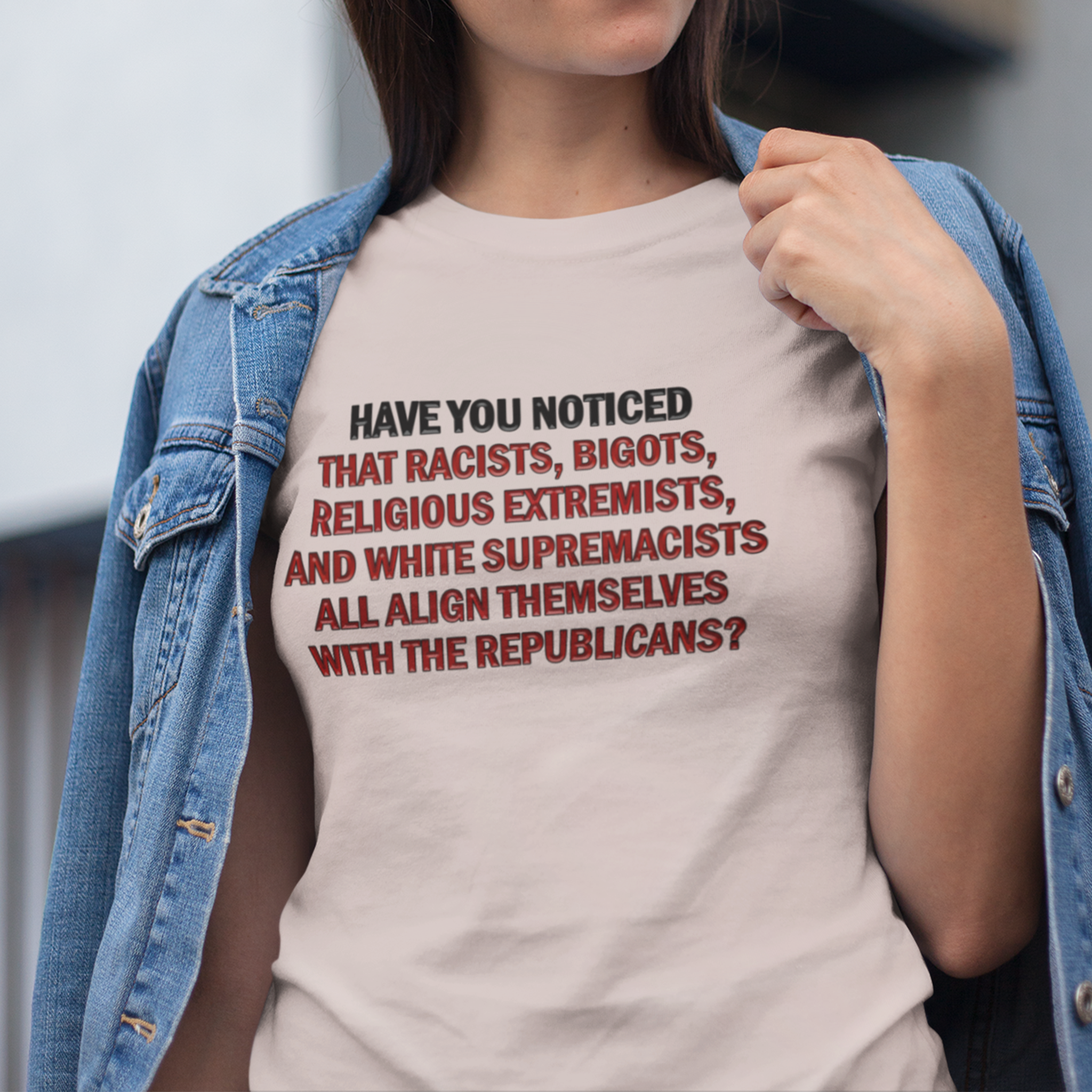 HAVE YOU NOTICED T-SHIRT/SOFT PINK