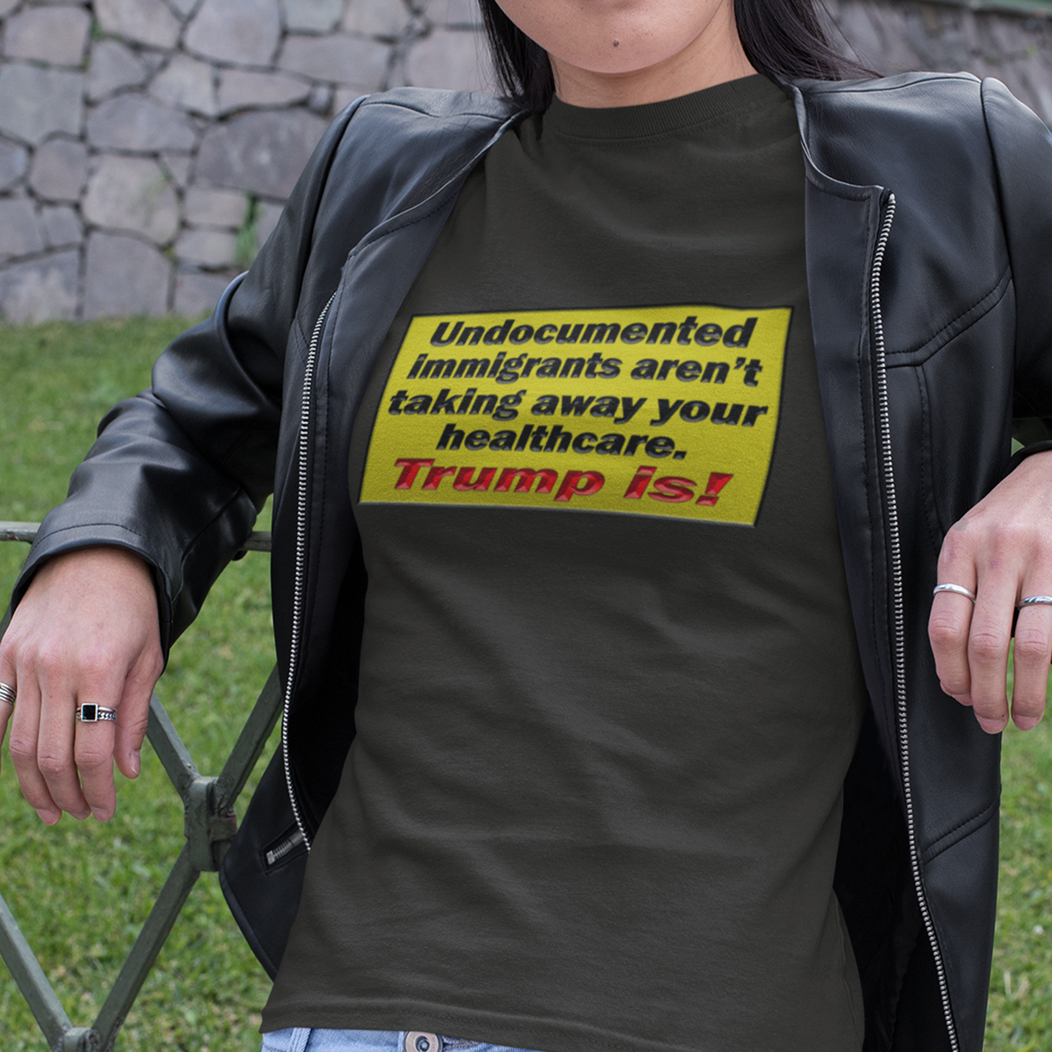 HEALTHCARE T-SHIRT/BLACK