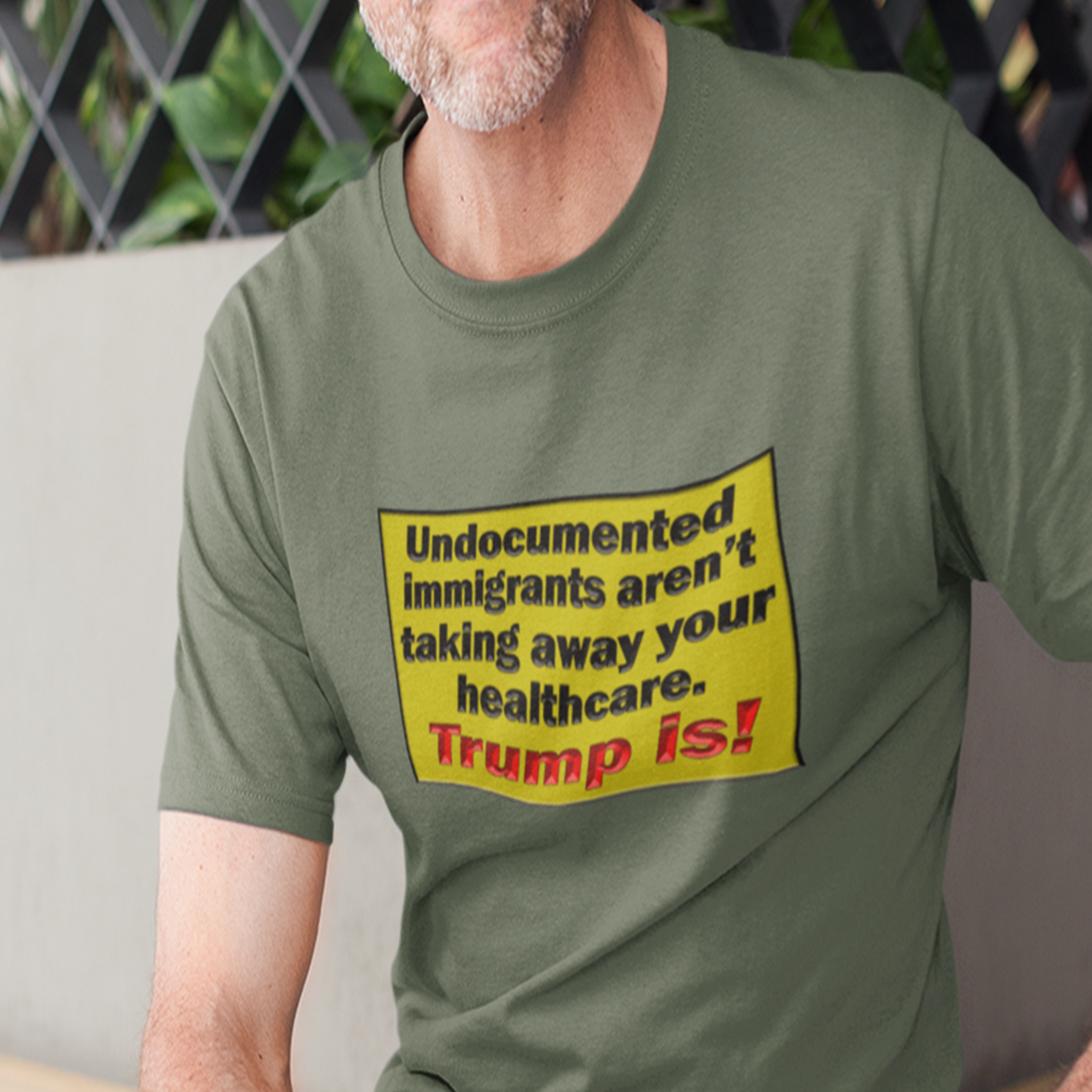 HEALTHCARE T-SHIRT/MILITARY GREEN