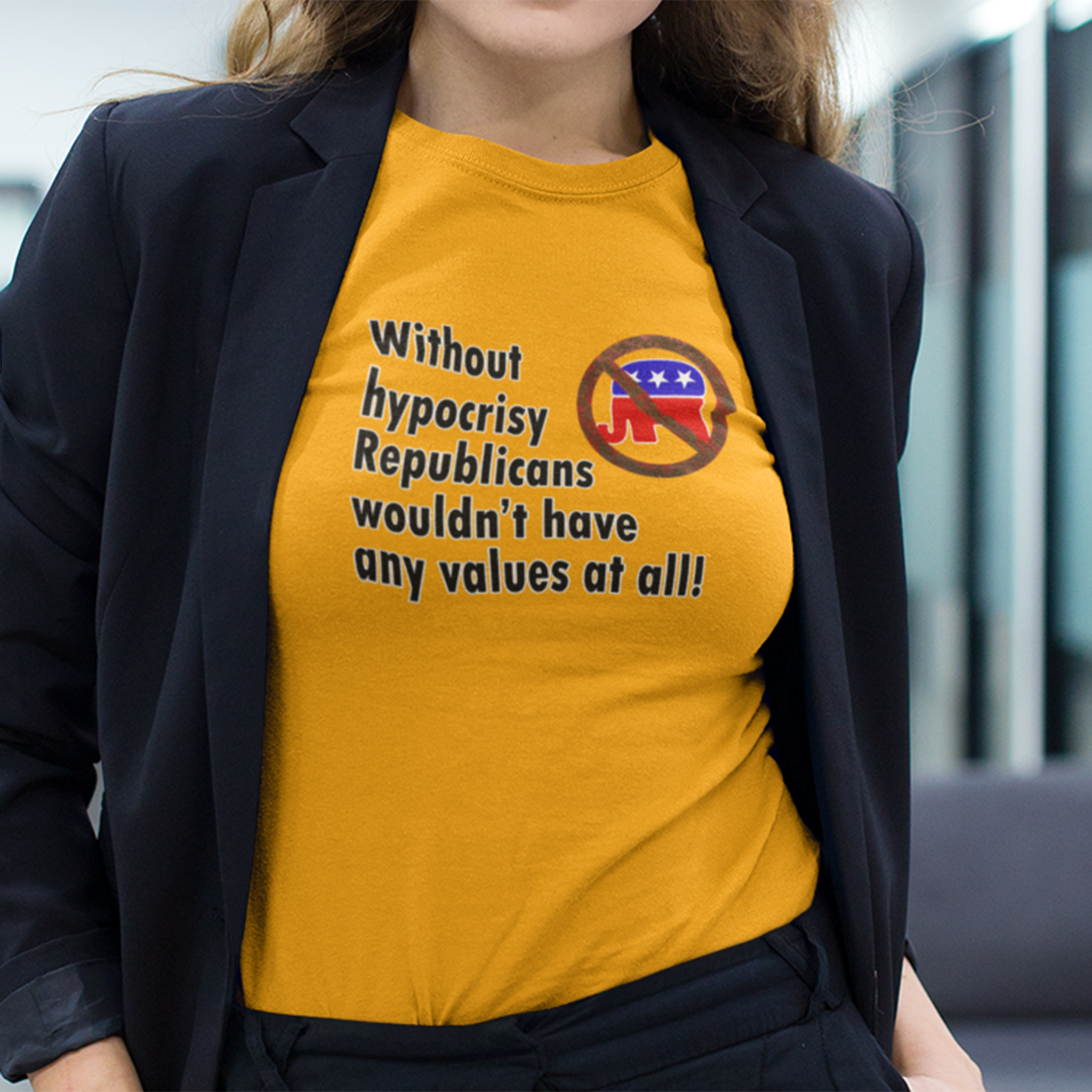 HYPOCRISY T-SHIRT/GOLD