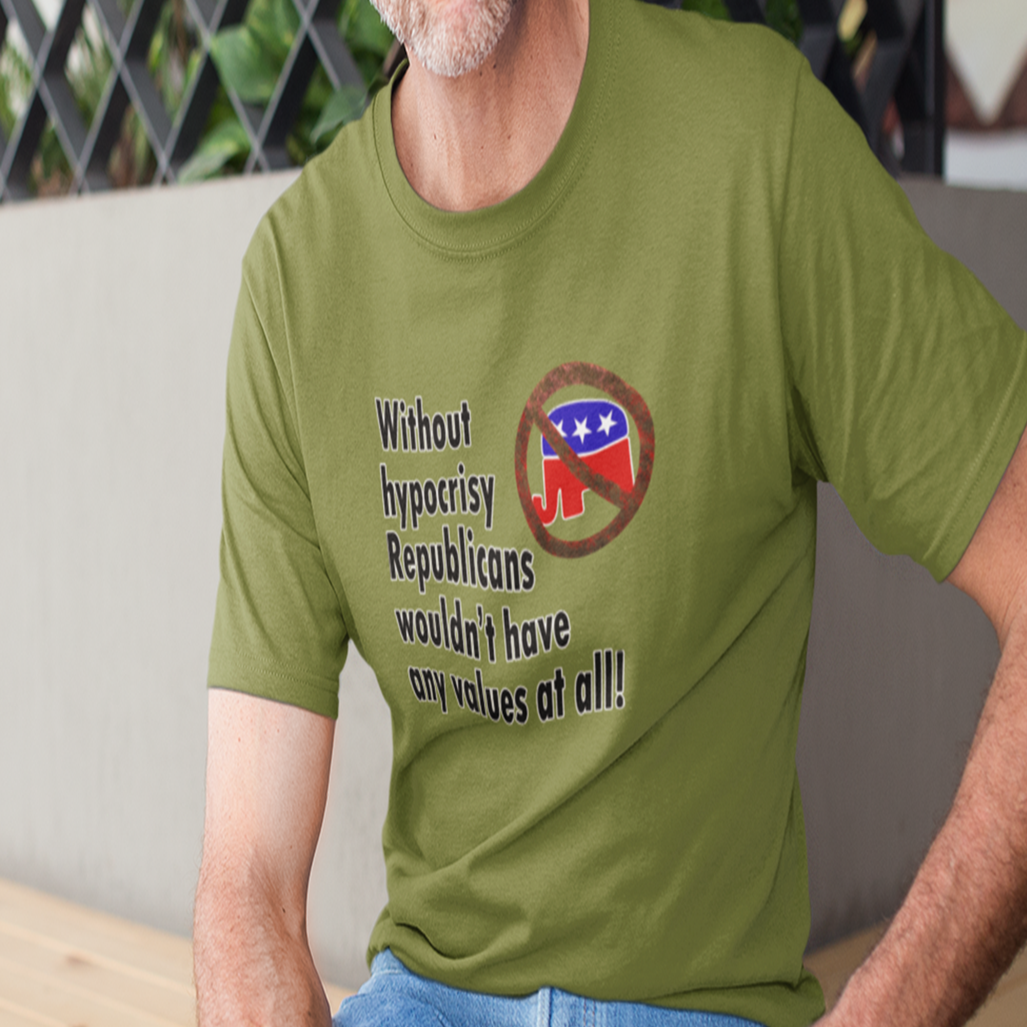 HYPOCRISY T-SHIRT/HEATHER GREEN