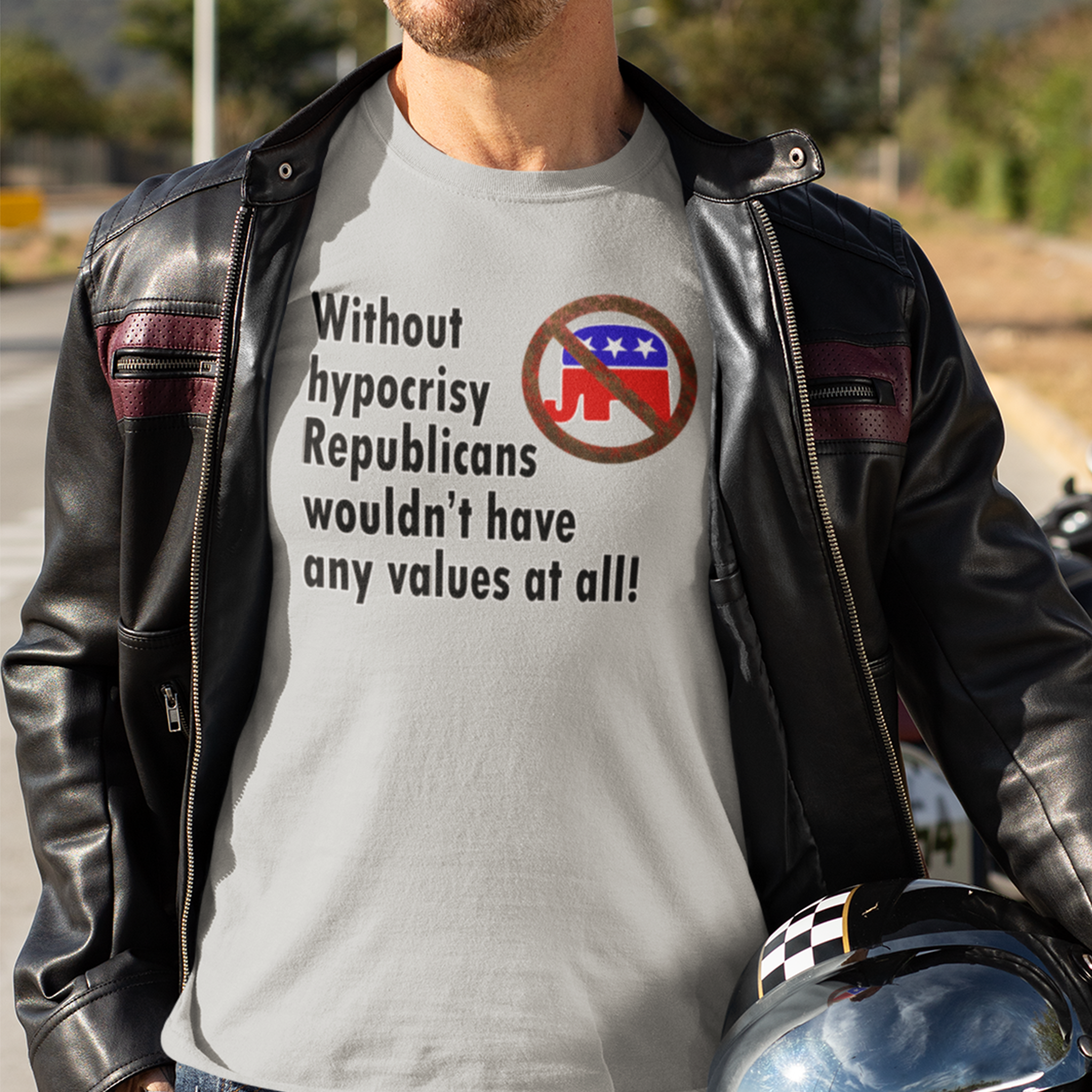 HYPOCRISY T-SHIRT/SILVER