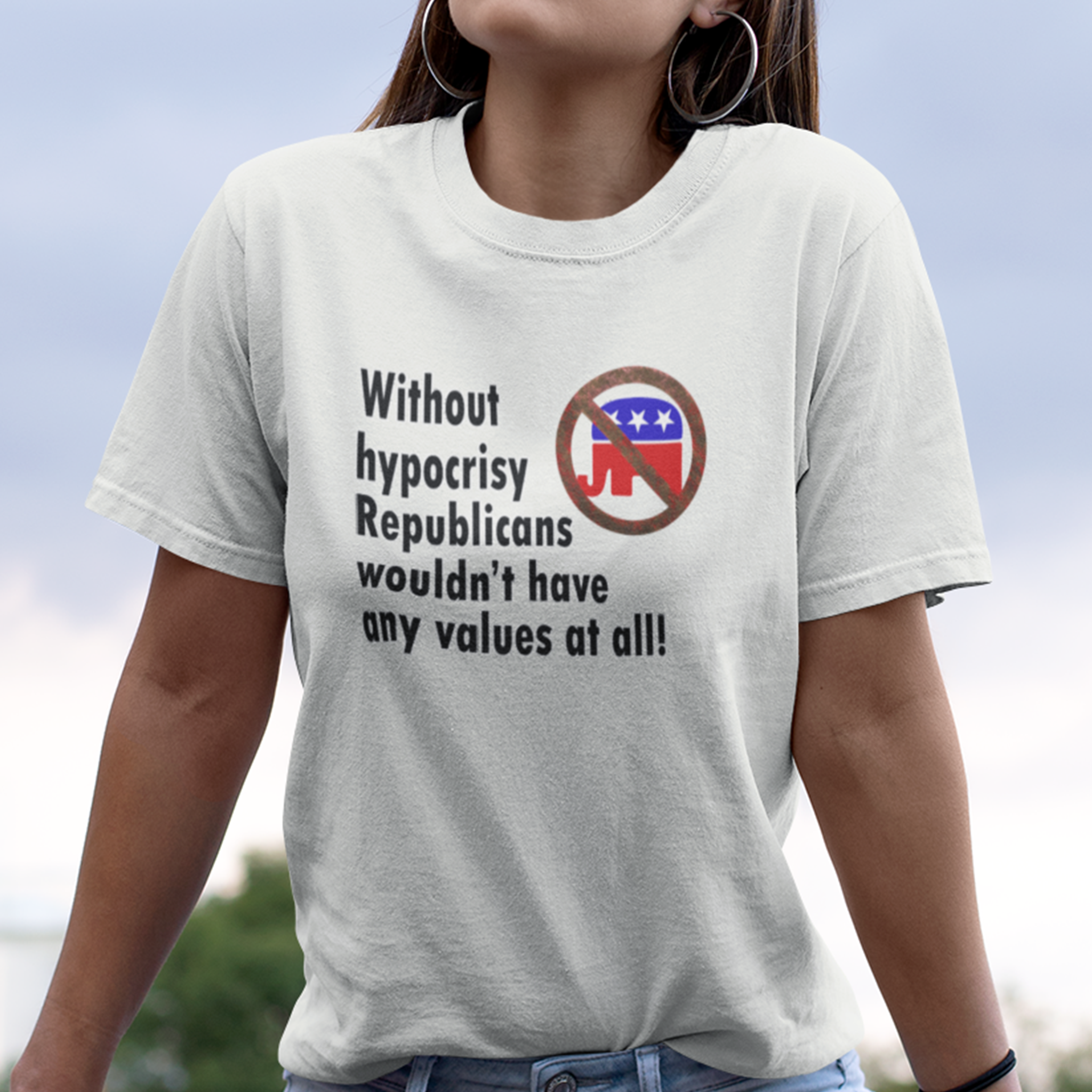 HYPOCRISY T-SHIRT/WHITE