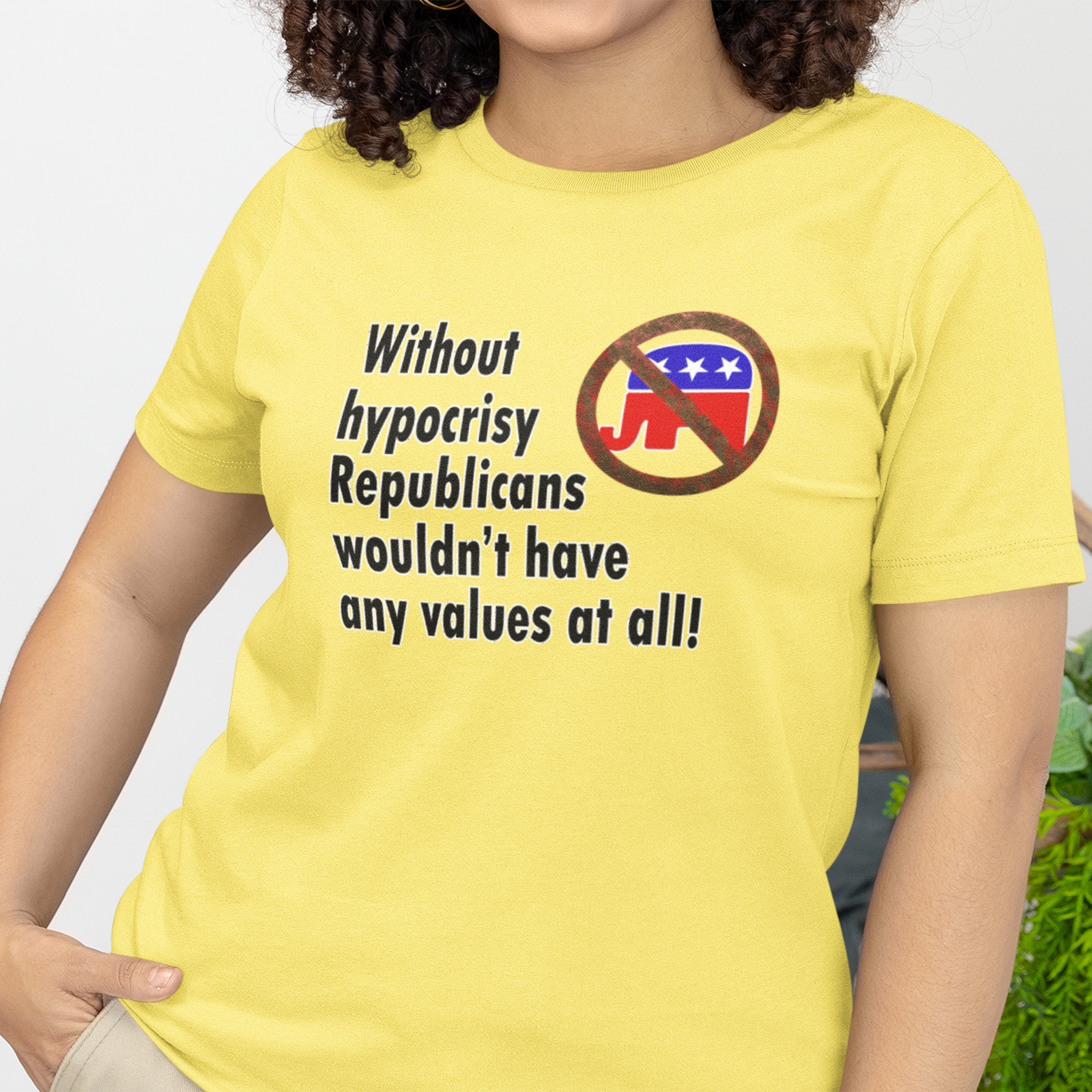 HYPOCRISY T-SHIRT/YELLOW