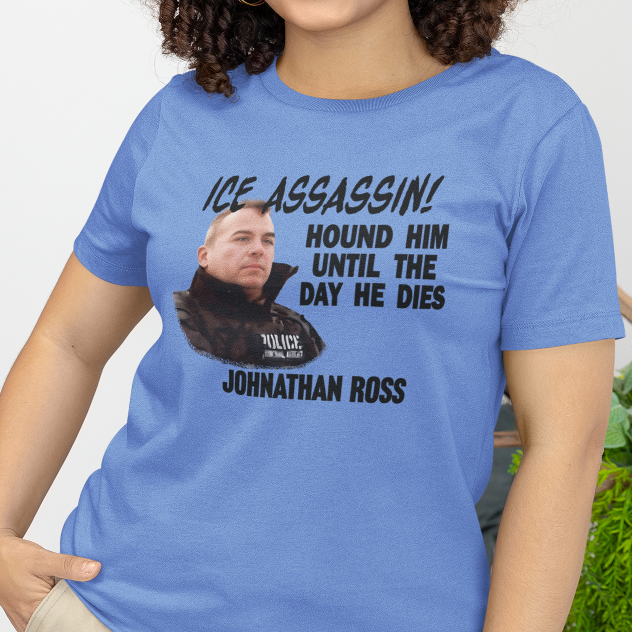 ICE ASSASSIN T-SHIRT/HEATHER COLUMBIA BLUE