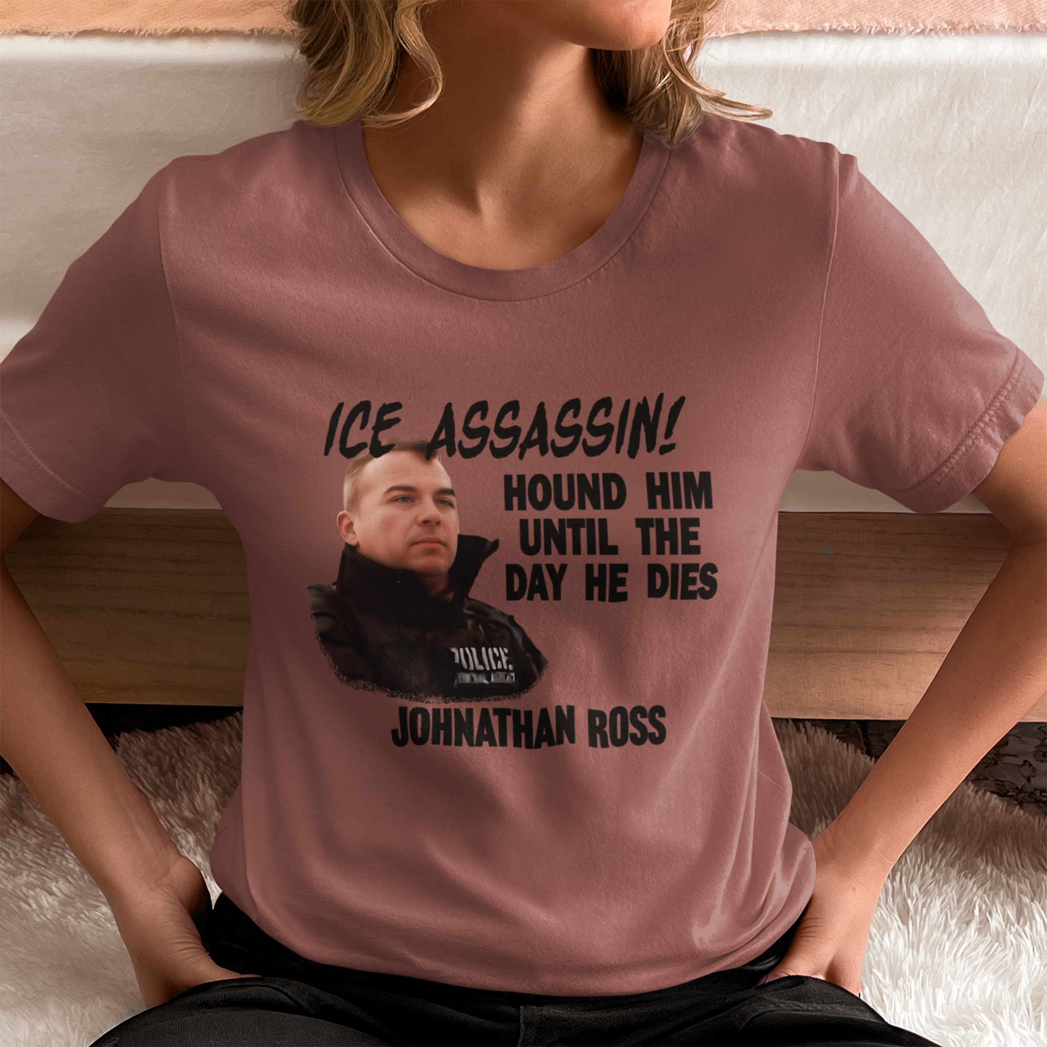 ICE ASSASSIN T-SHIRT/HEATHER MAUVE
