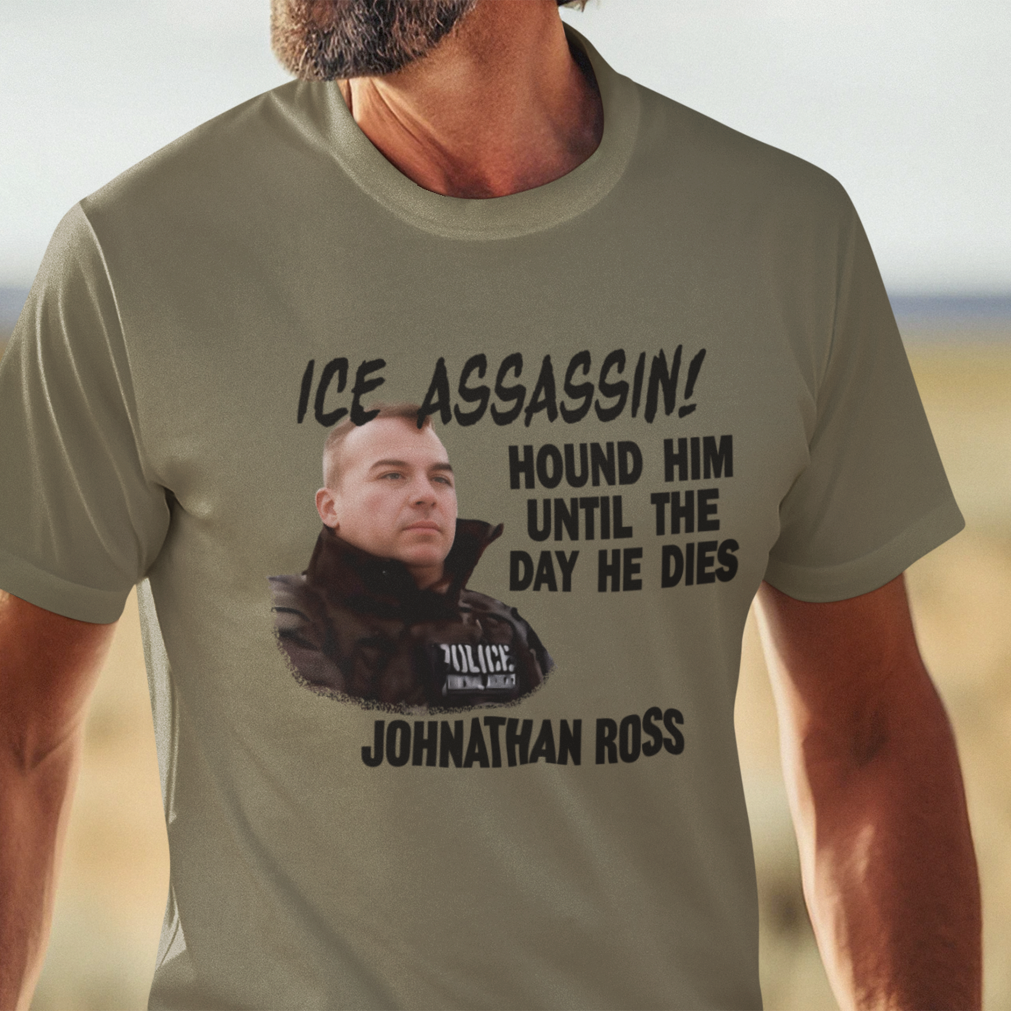 ICE ASSASSIN T-SHIRT/HEATHER OLIVE