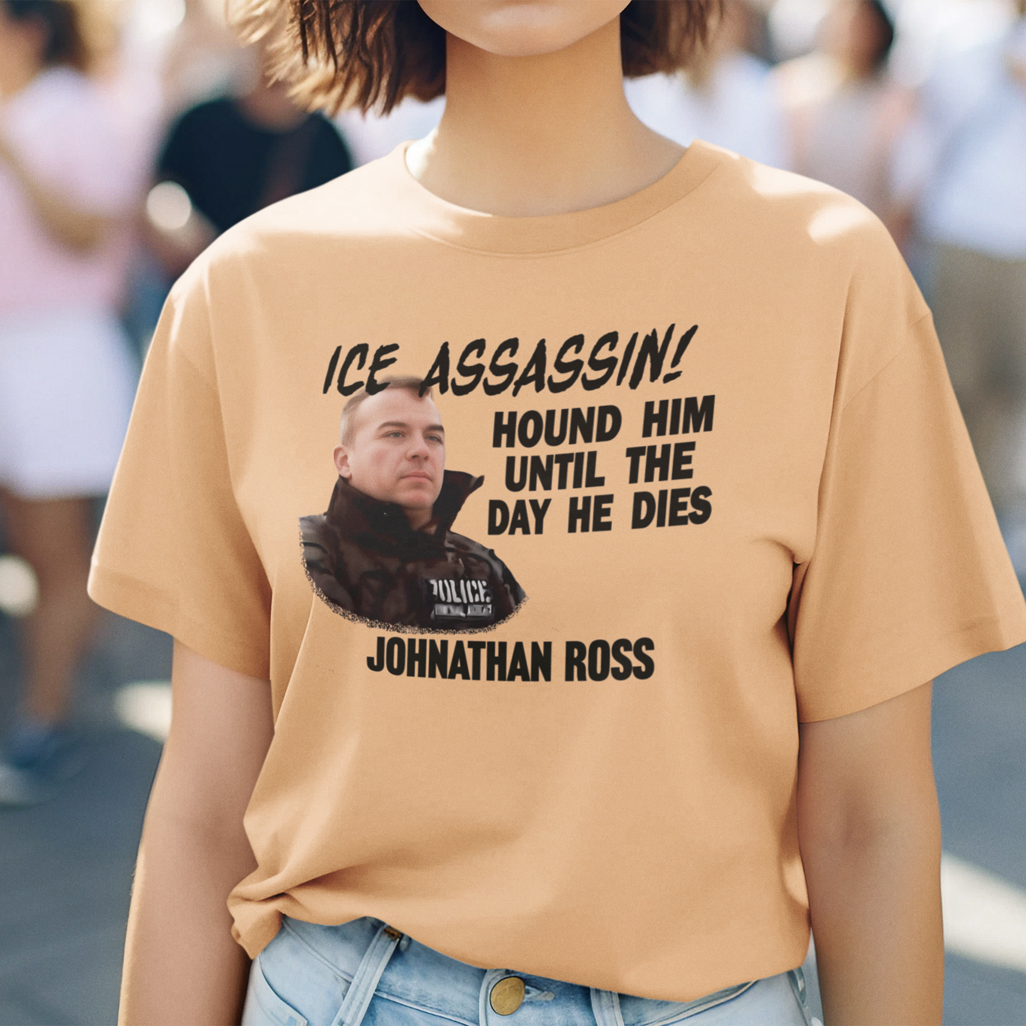 ICE ASSASSIN T-SHIRT/HEATHER PEACH