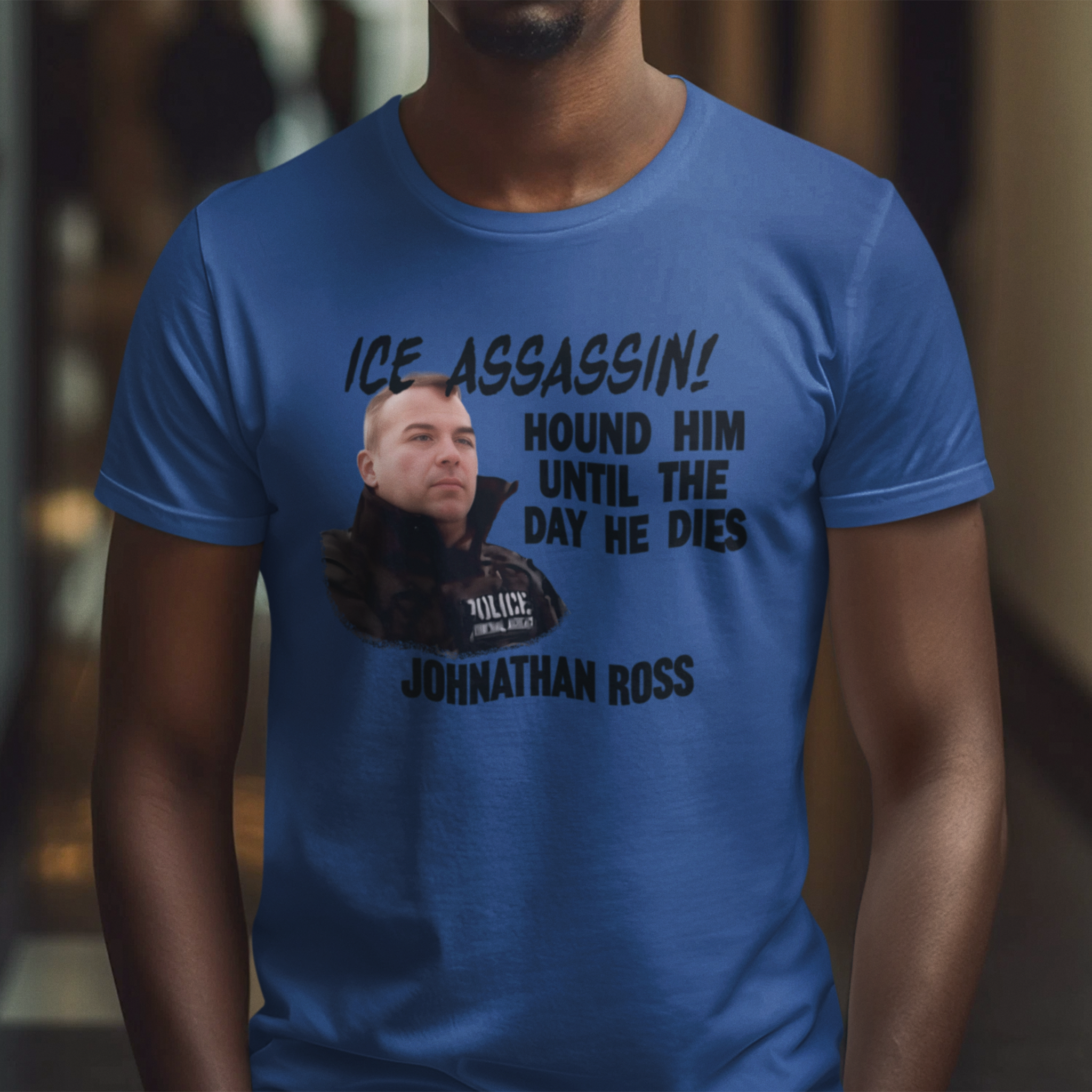 ICE ASSASSIN T-SHIRT/HEATHER TRUE ROYAL