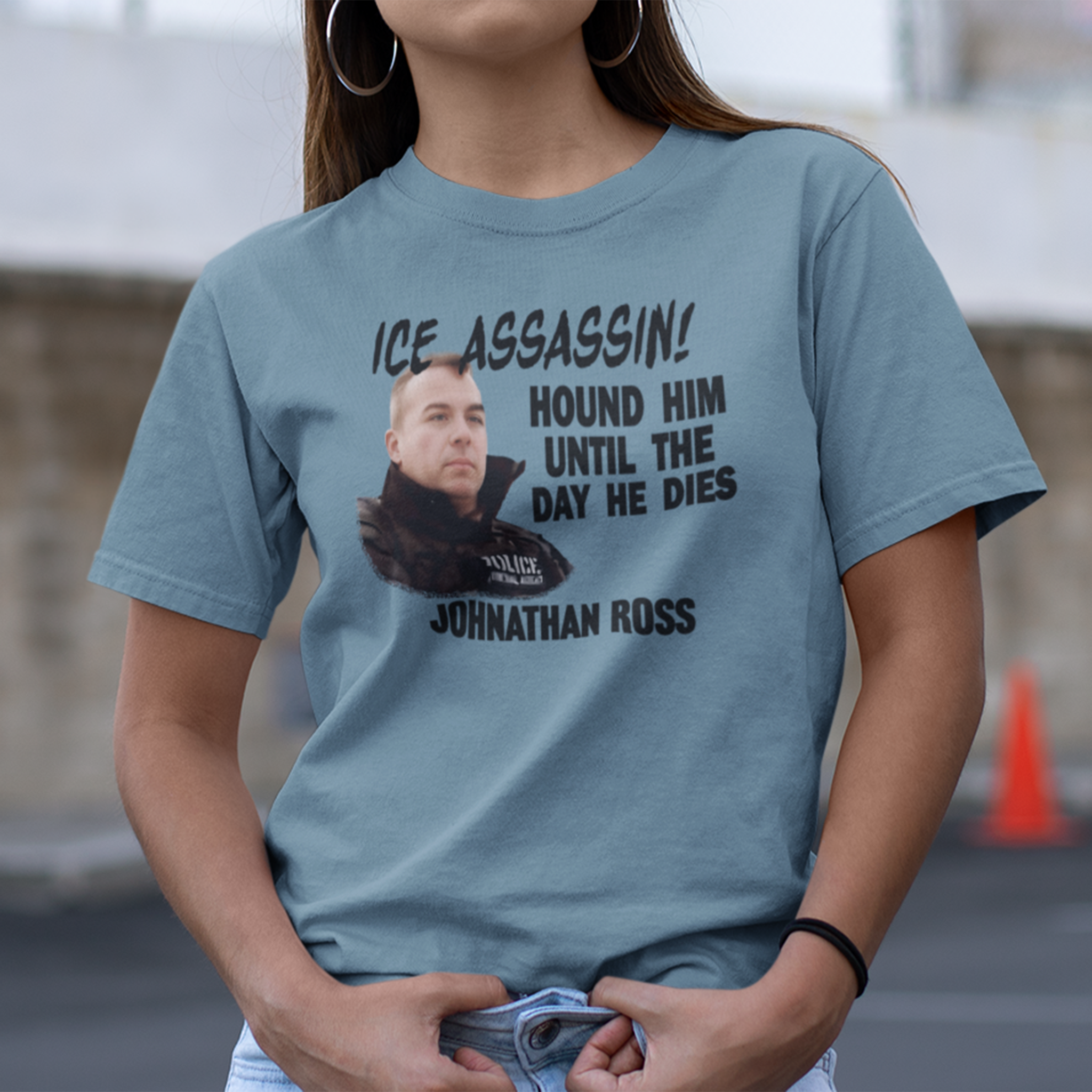 ICE ASSASSIN T-SHIRT/STEEL BLUE