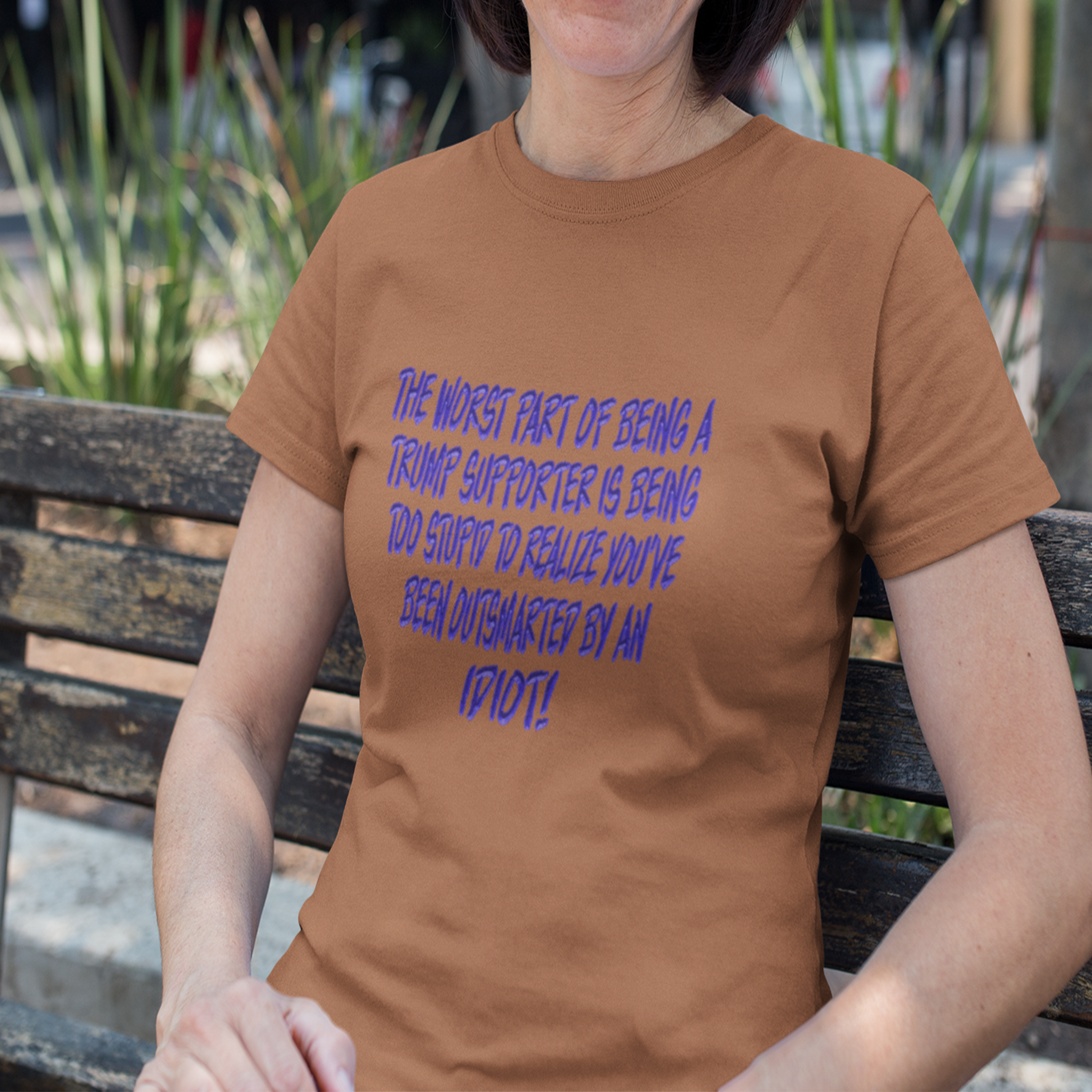 IDIOT BLUE T-SHIRT/AUTUMN
