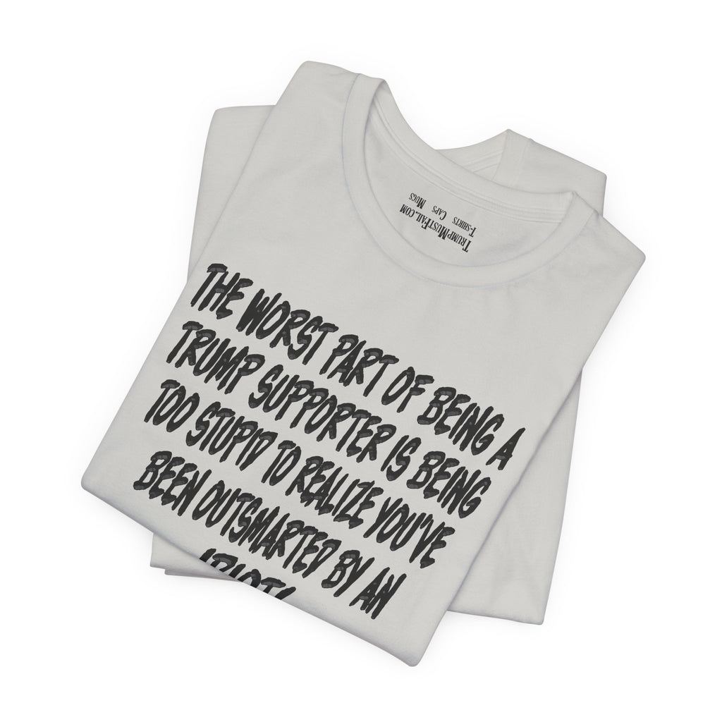 IDIOT BLACK T-SHIRT/SILVER