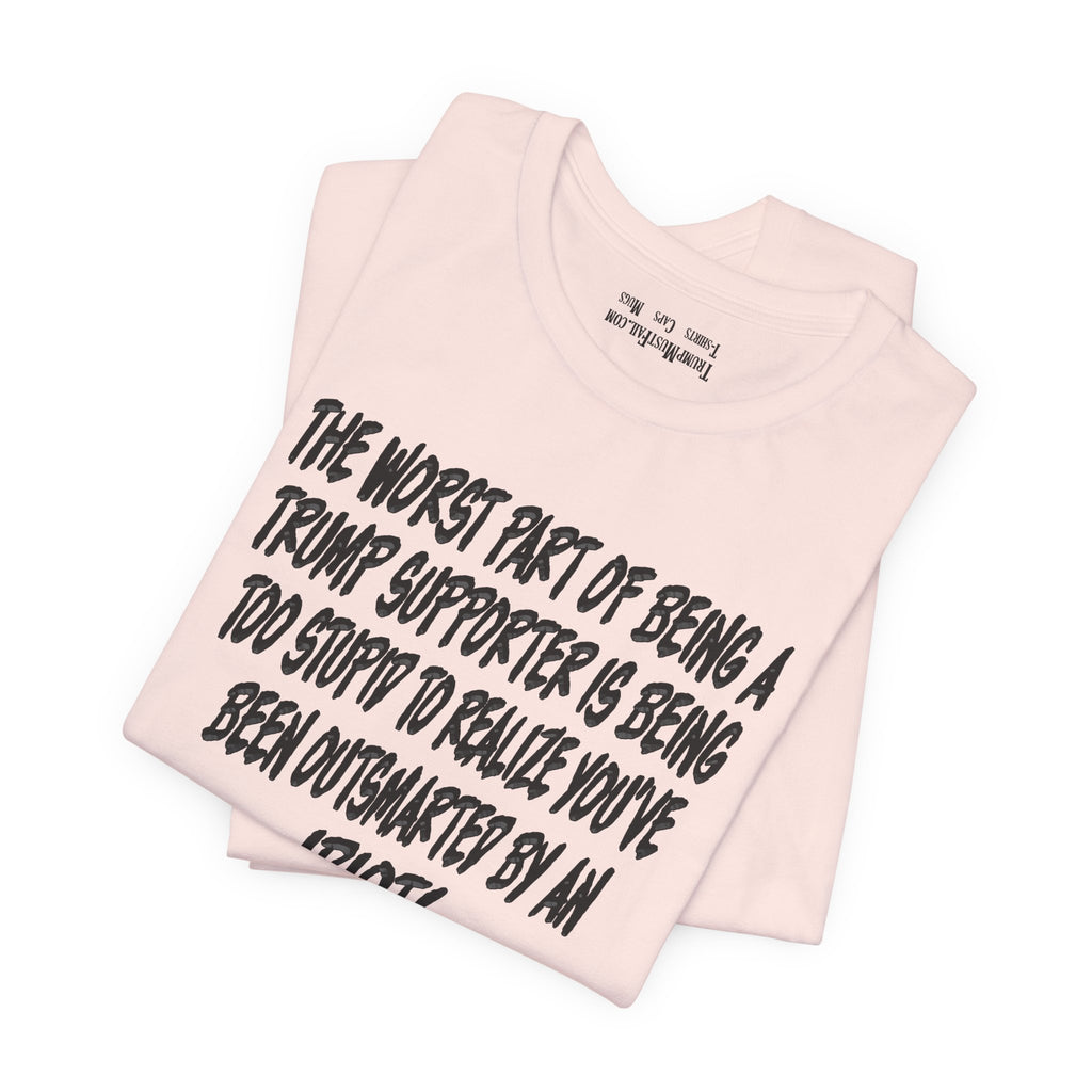 IDIOT BLACK T-SHIRT/SOFT PINK