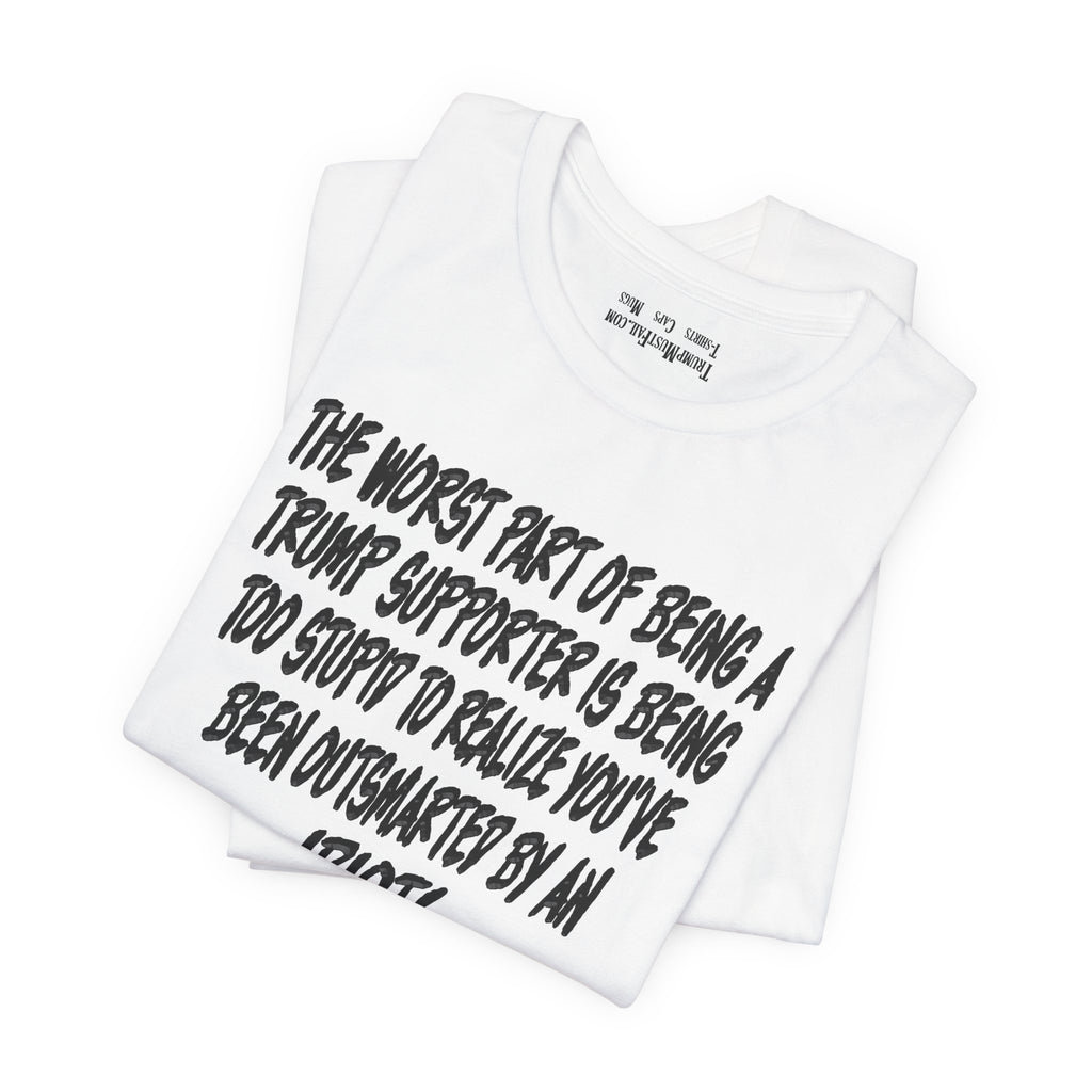 IDIOT BLACK T-SHIRT/WHITE