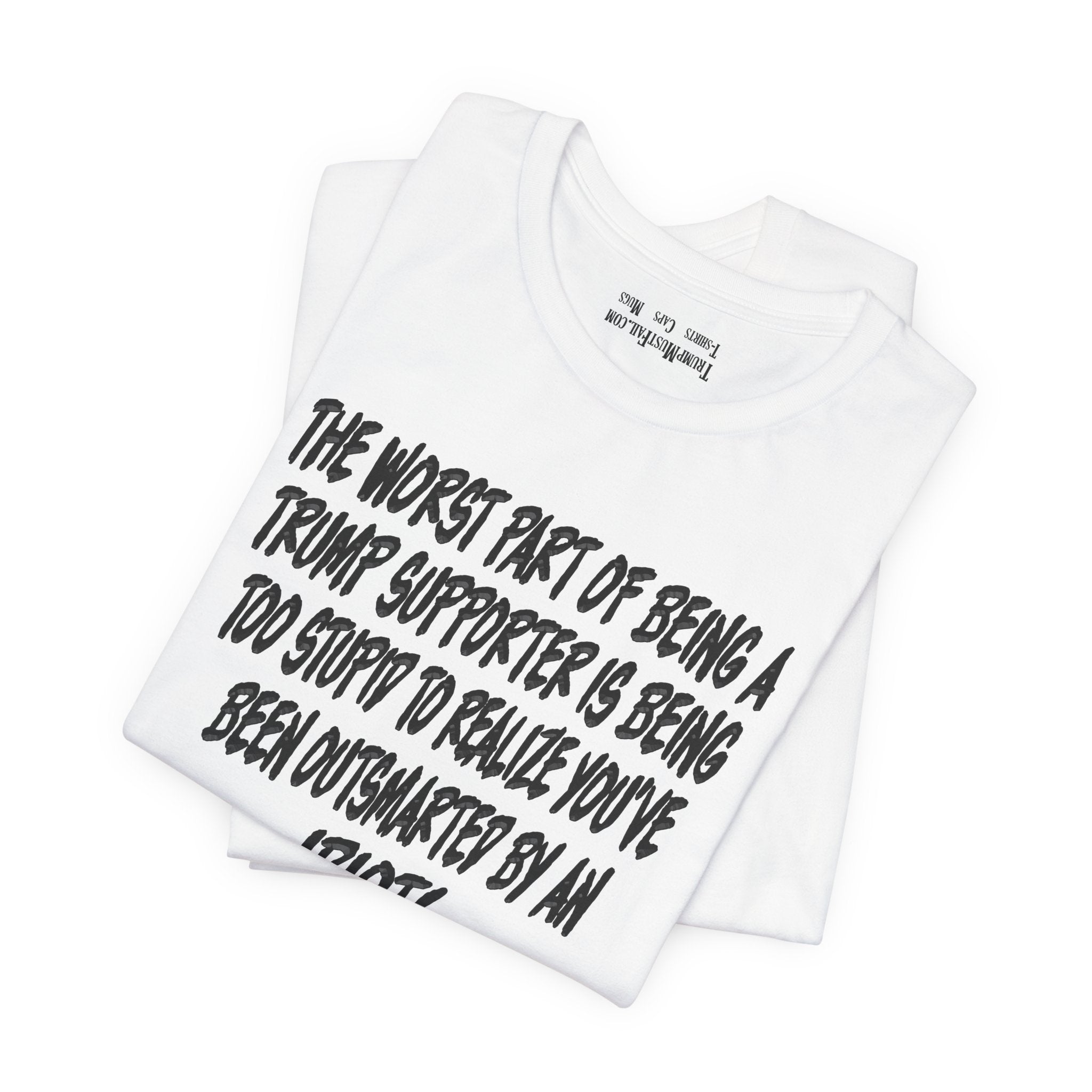 IDIOT BLACK T-SHIRT/WHITE