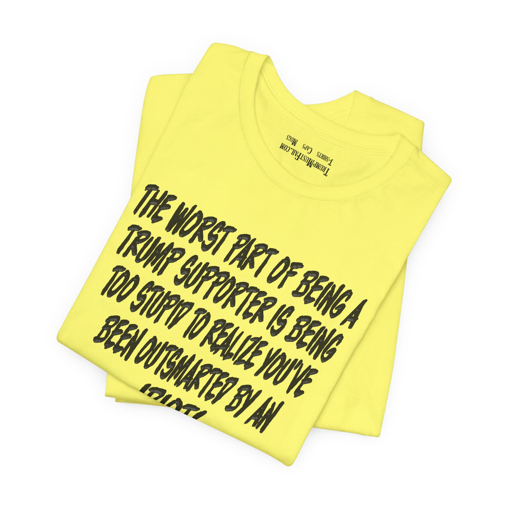 IDIOT BLACK T-SHIRT/YELLOW