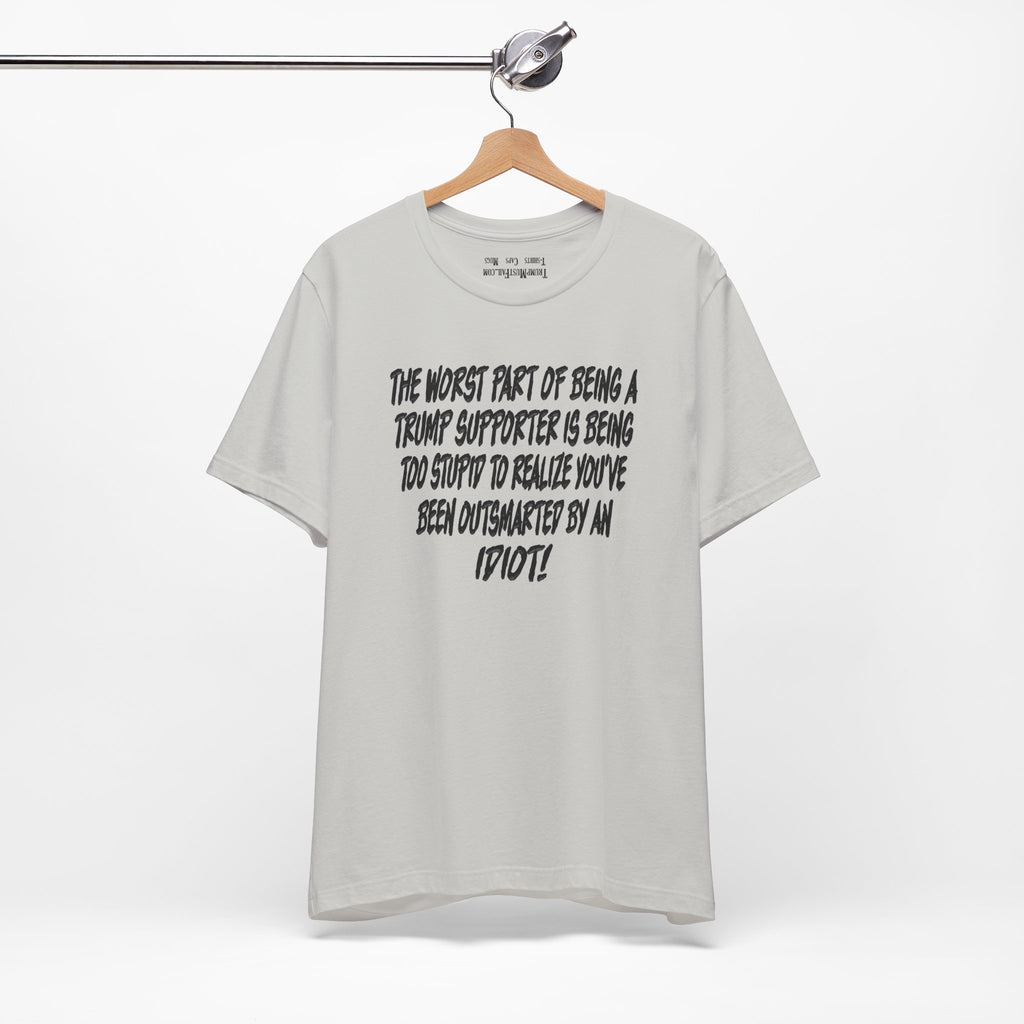 IDIOT BLACK T-SHIRT/SILVER