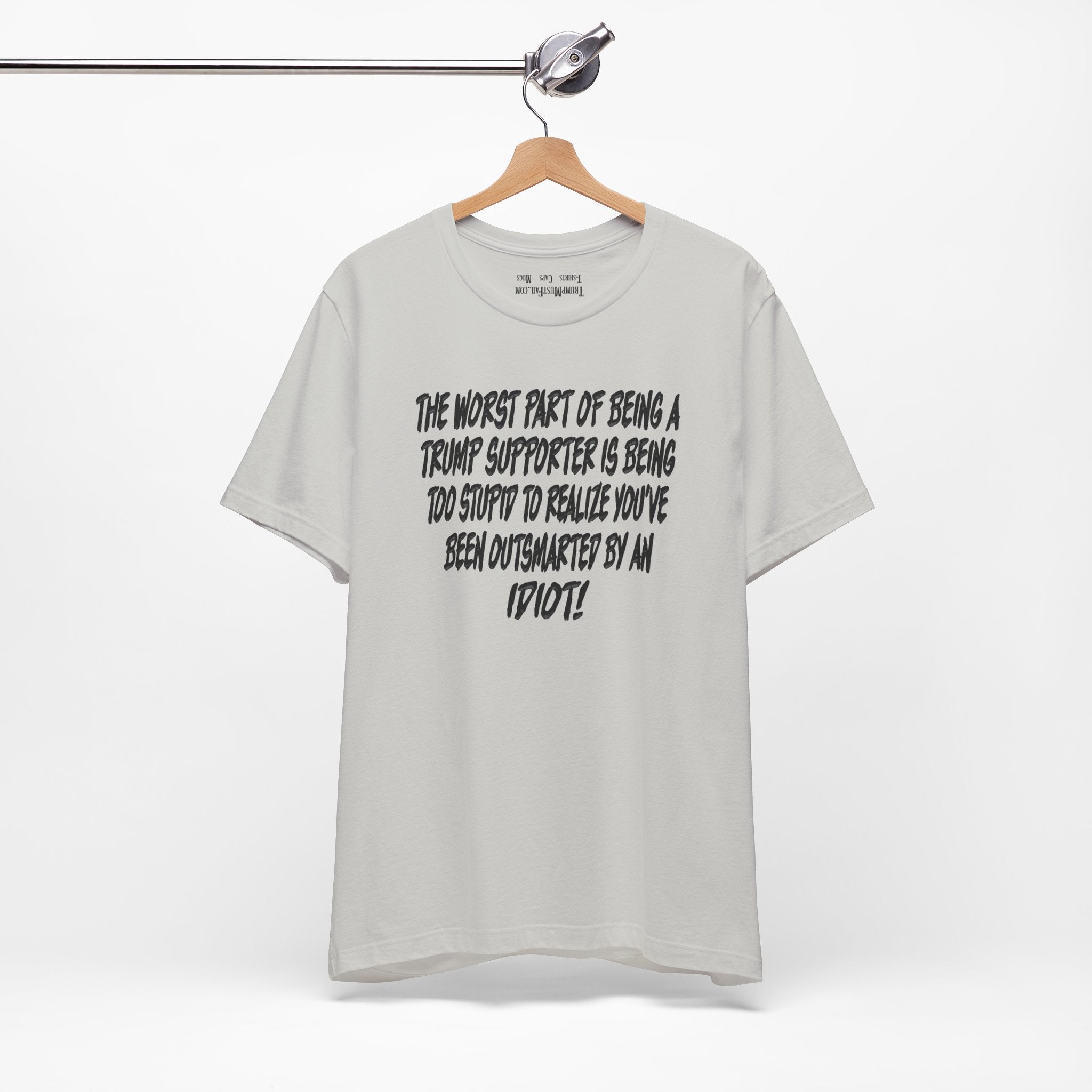IDIOT BLACK T-SHIRT/SILVER