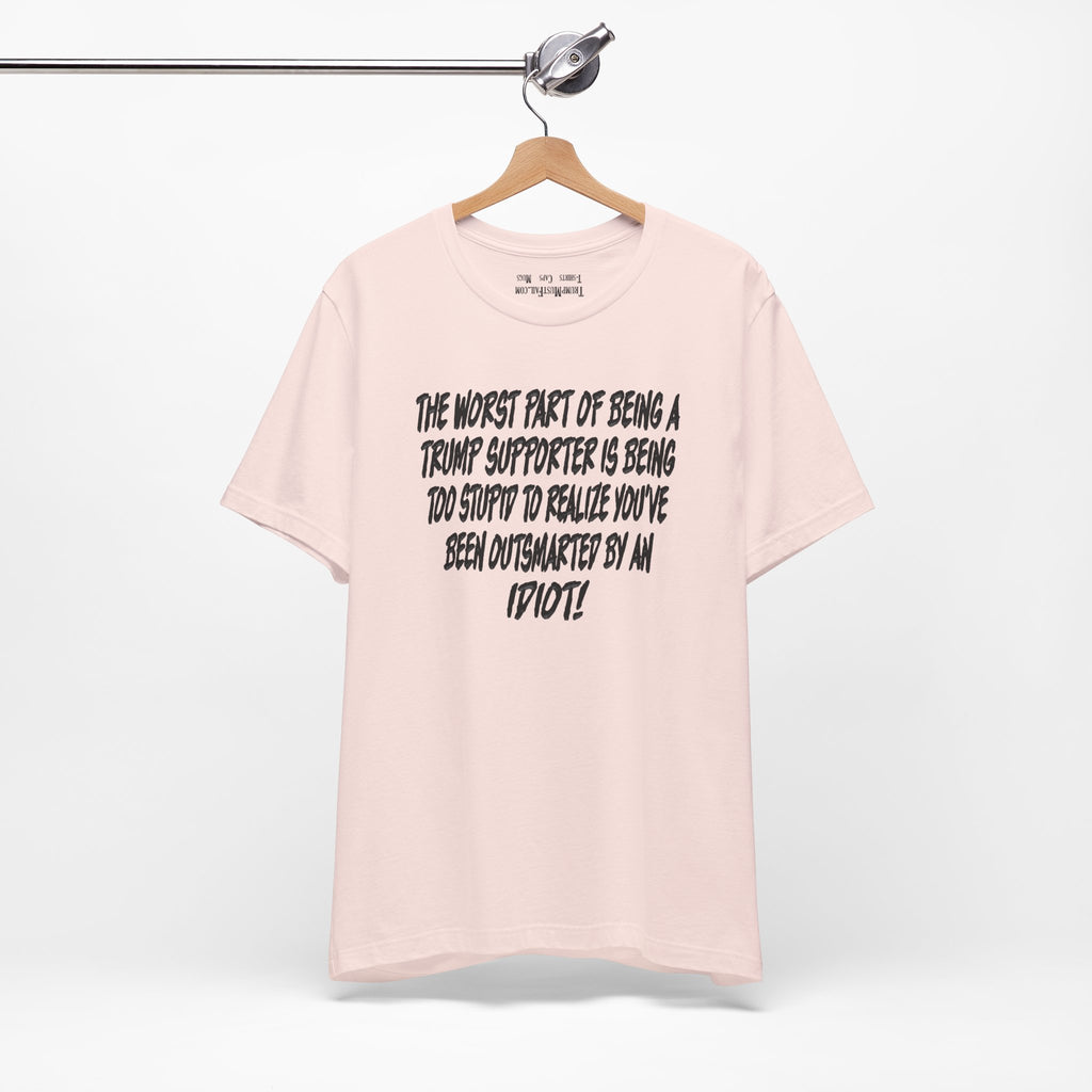 IDIOT BLACK T-SHIRT/SOFT PINK