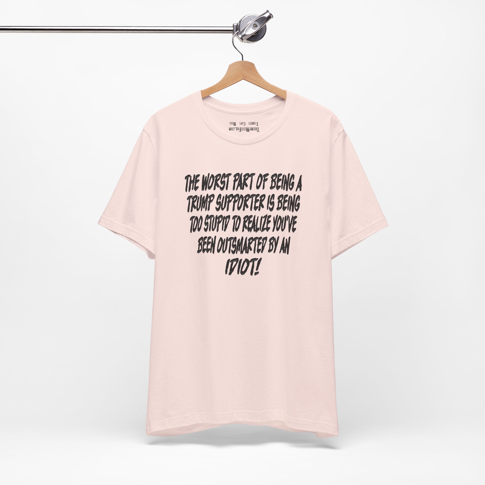 IDIOT BLACK T-SHIRT/SOFT PINK