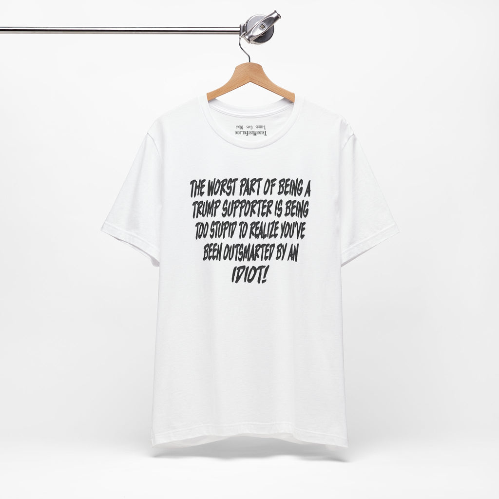 IDIOT BLACK T-SHIRT/WHITE