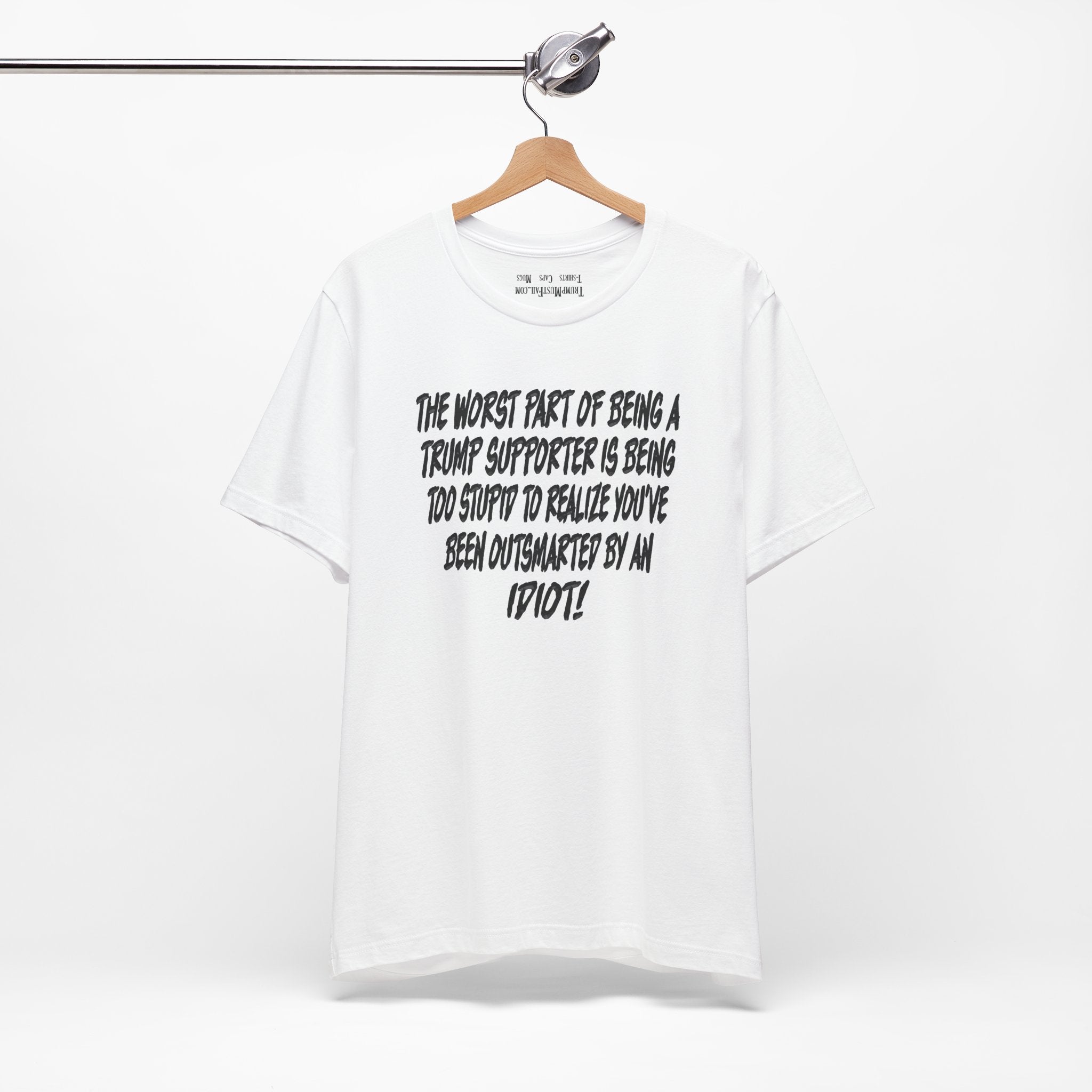 IDIOT BLACK T-SHIRT/WHITE