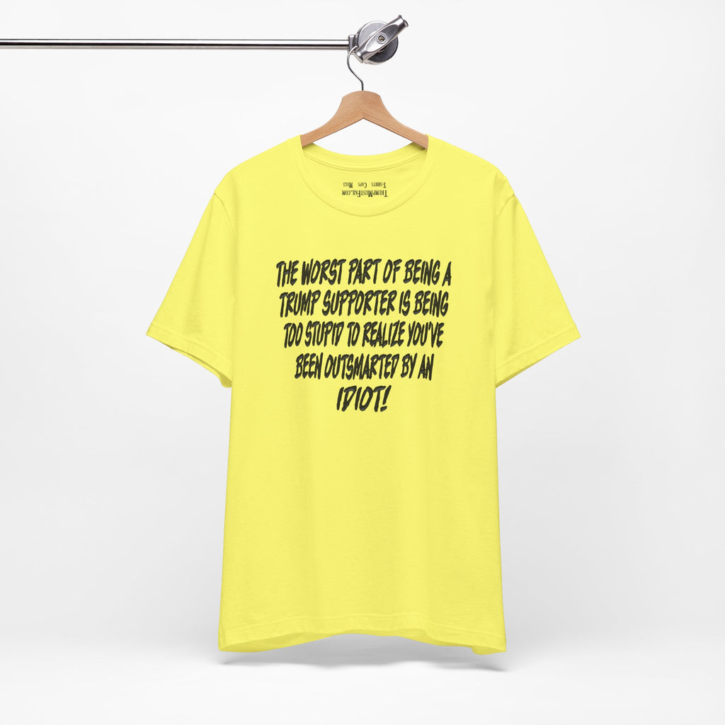 IDIOT BLACK T-SHIRT/YELLOW