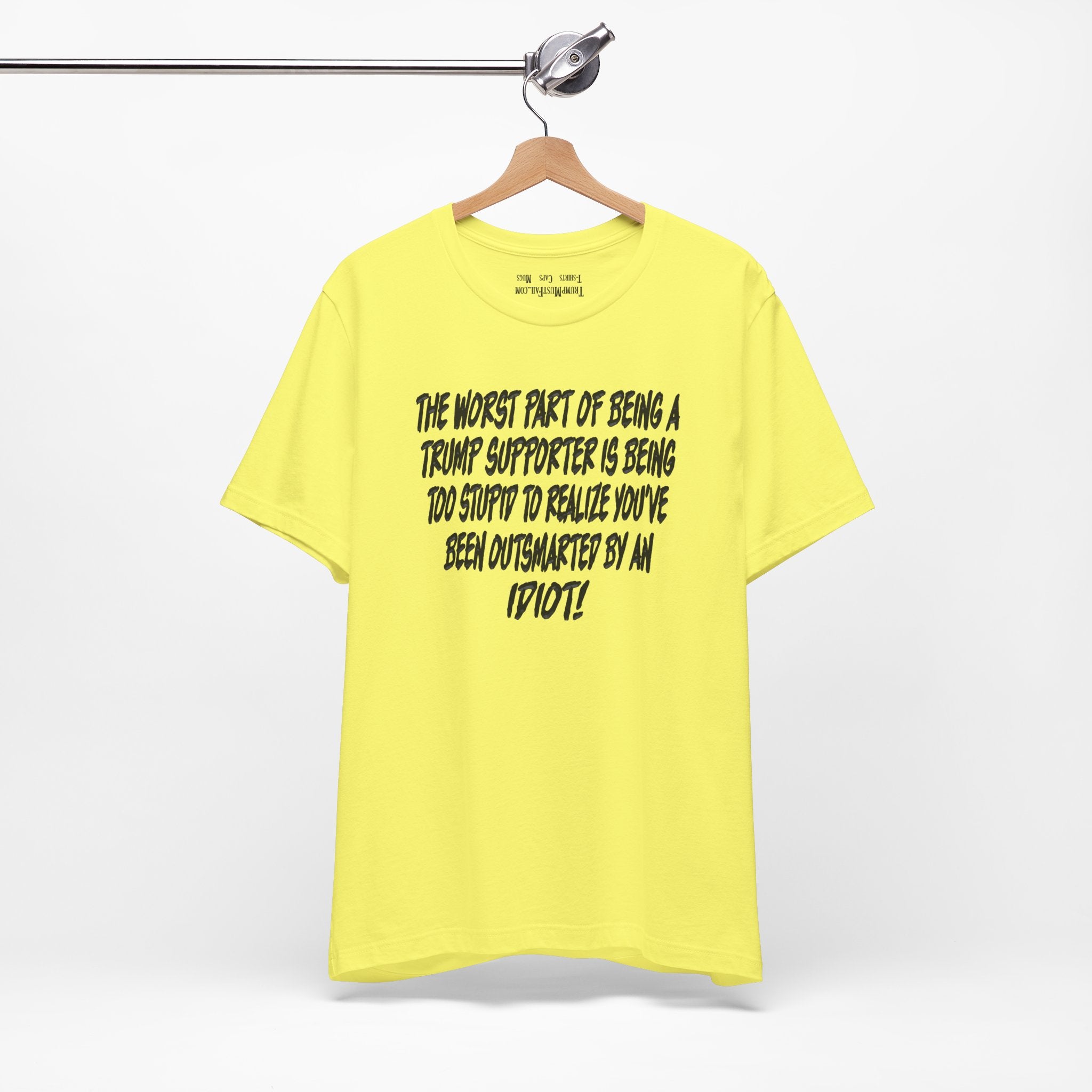 IDIOT BLACK T-SHIRT/YELLOW