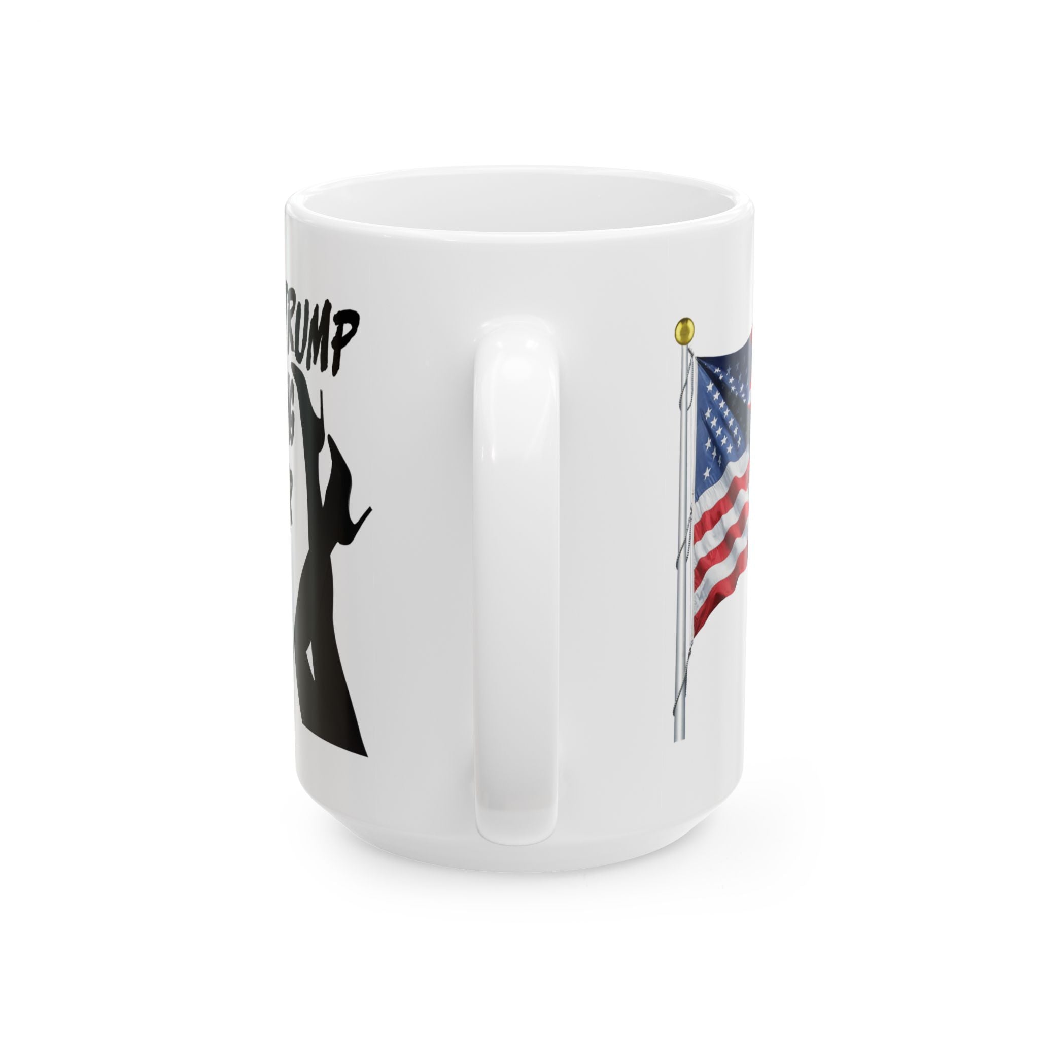 IDOLIZING TRUMP THE STRIPPER LIKES YOU CERAMIC MUG/WHITE